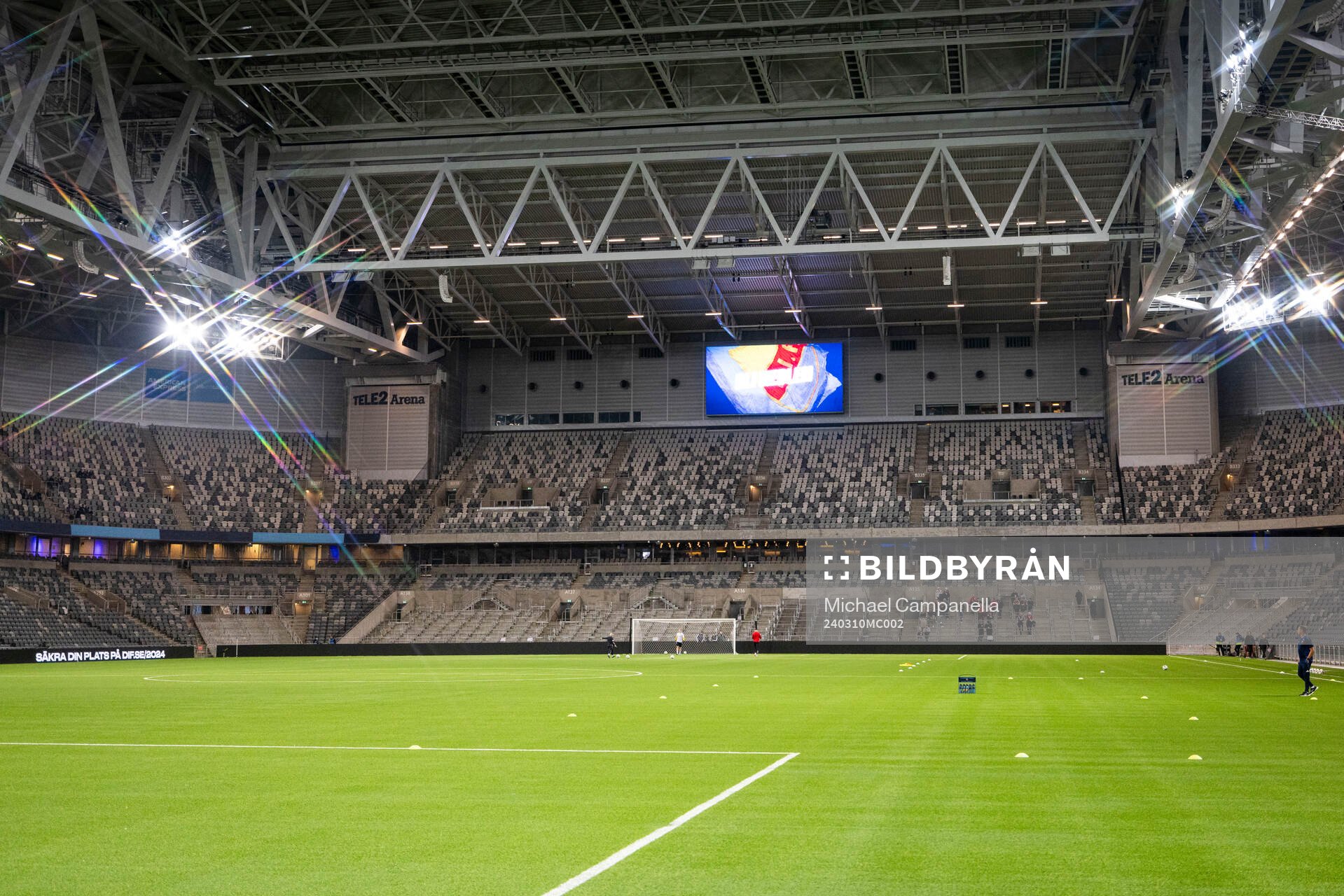 Generell vy på Tele2 Arena