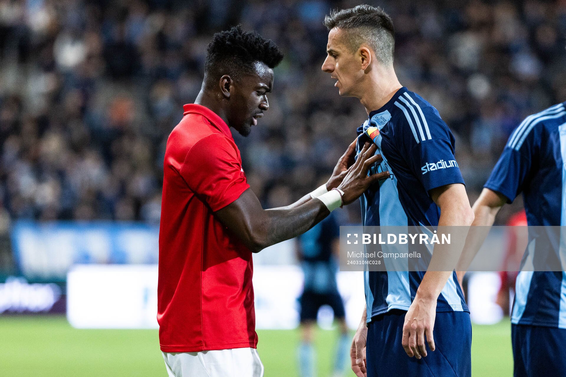 Degerfors Mamadouba Diaby och Djurgårdens Haris Radetinac