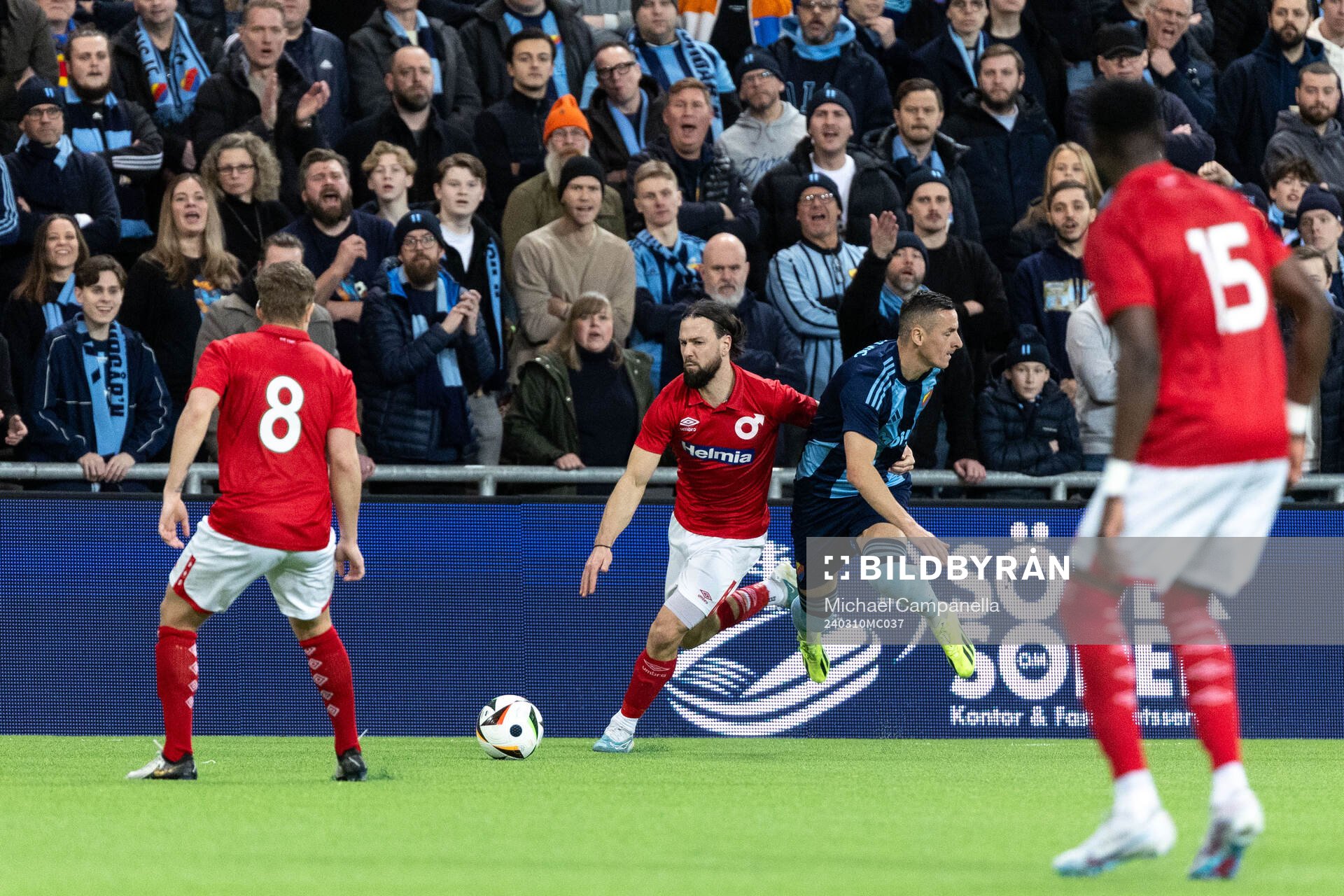 Degerfors Abdelkarim Mammar Chaouche och Djurgårdens Haris