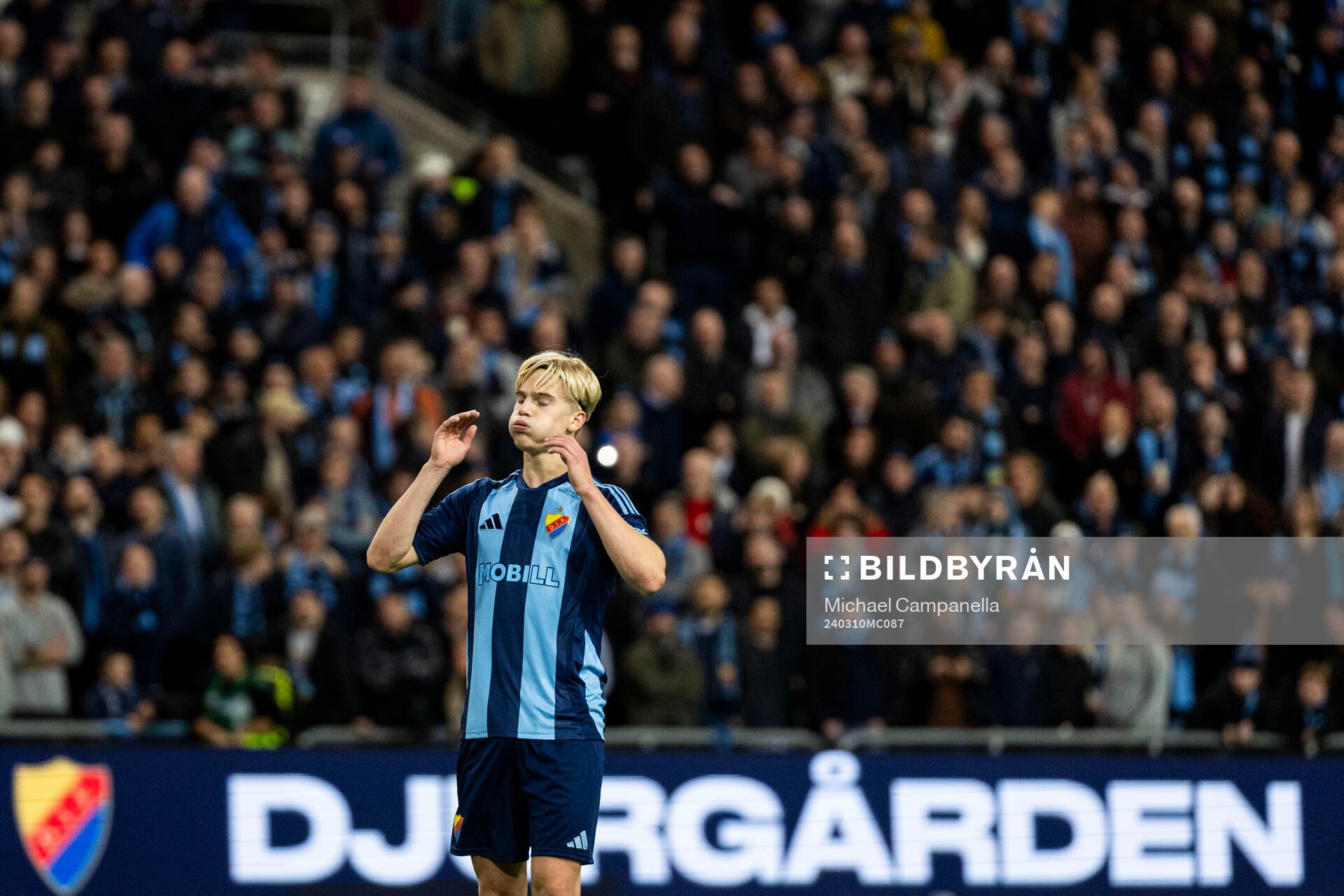 Djurgårdens Lucas Bergvall deppar