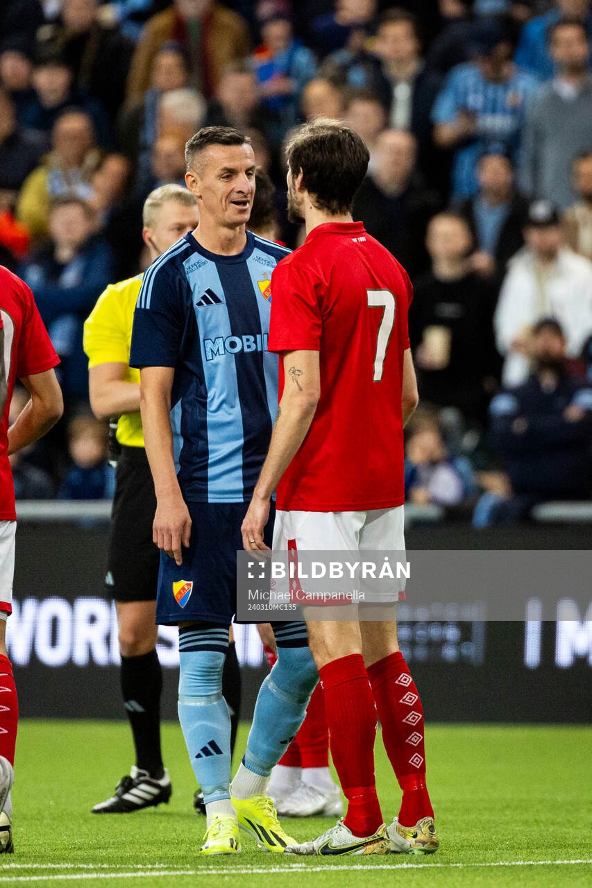 Djurgårdens Haris Radetinac och Degerfors Sebastian Ohlsson