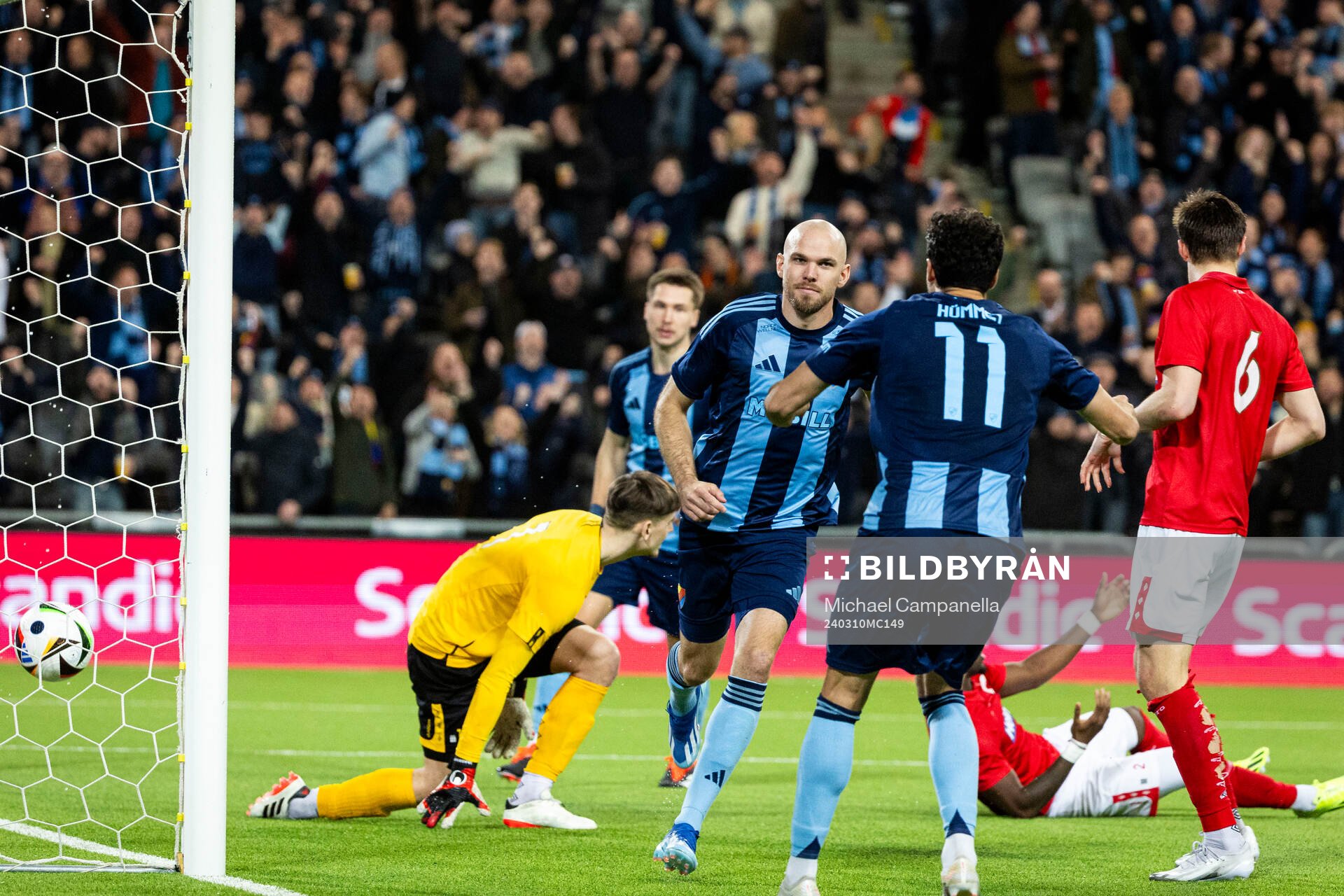 Djurgårdens Marcus Danielson jublar