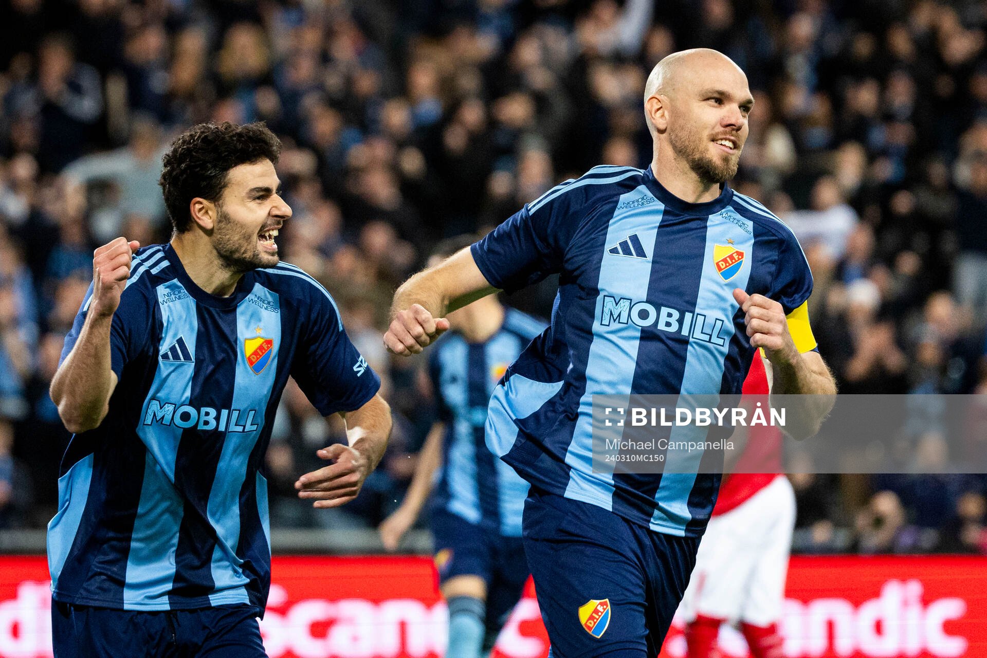 Djurgårdens Marcus Danielson jublar