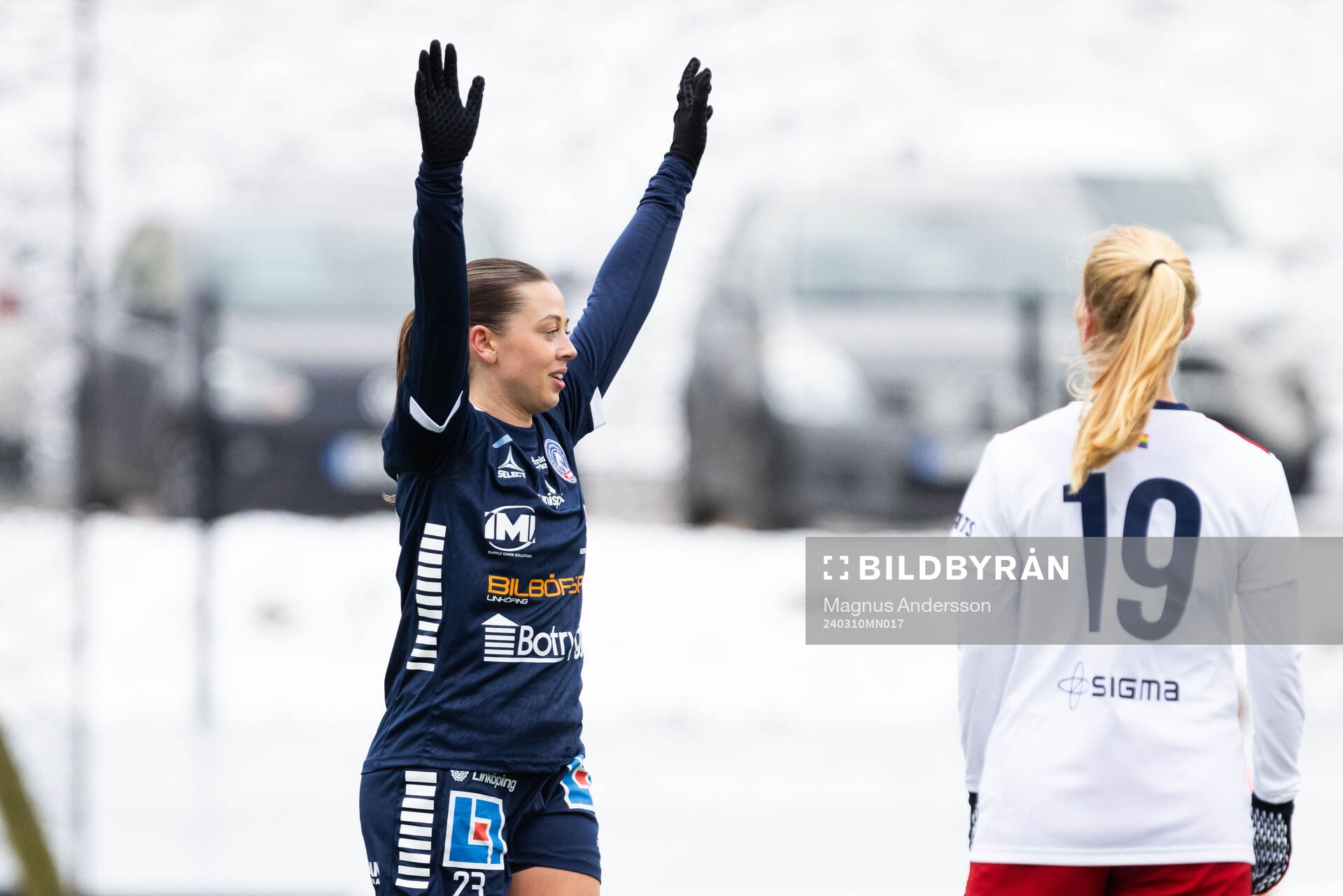 Linköpings Cornelia Kapocs jublar