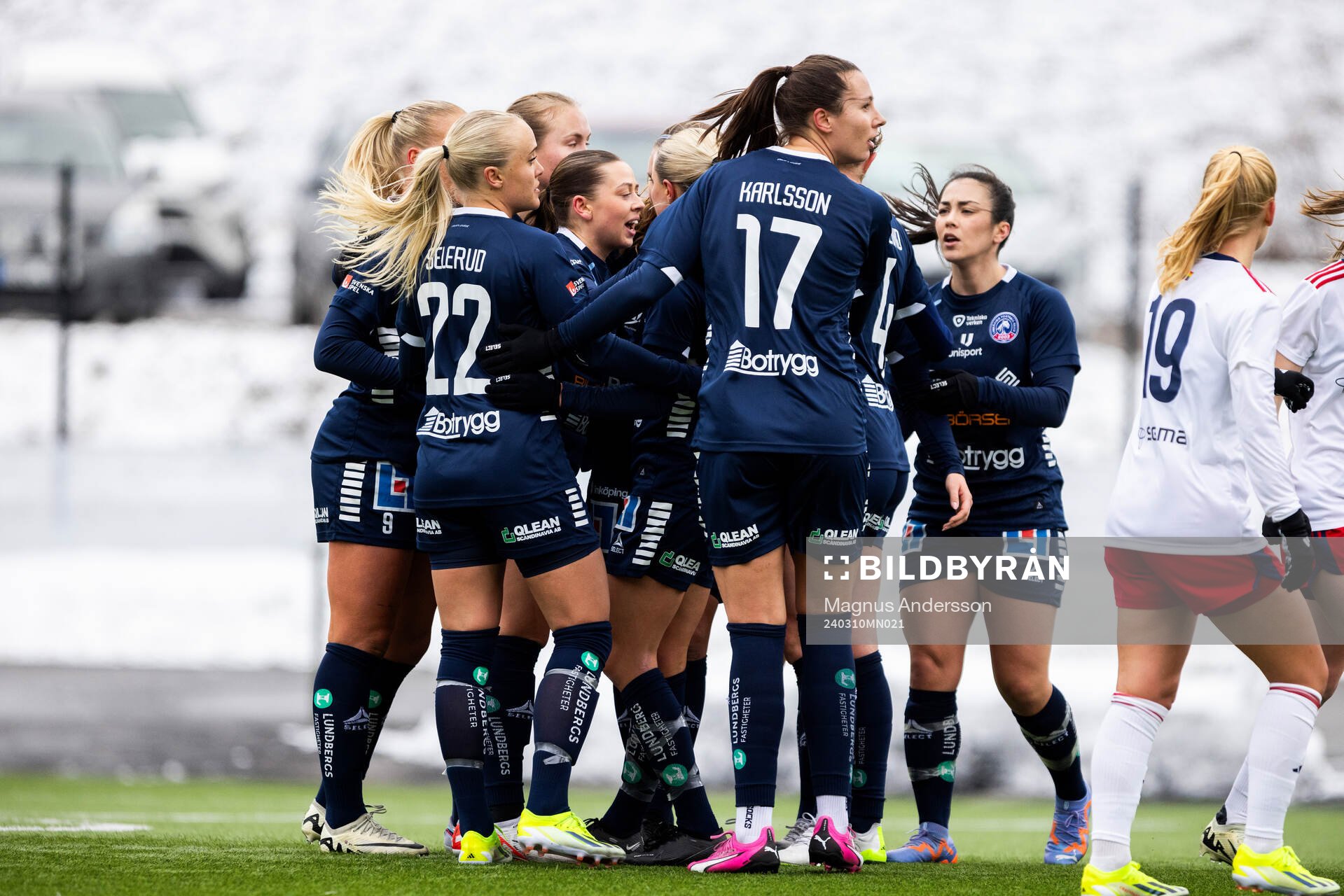 Linköpings spelare jublar