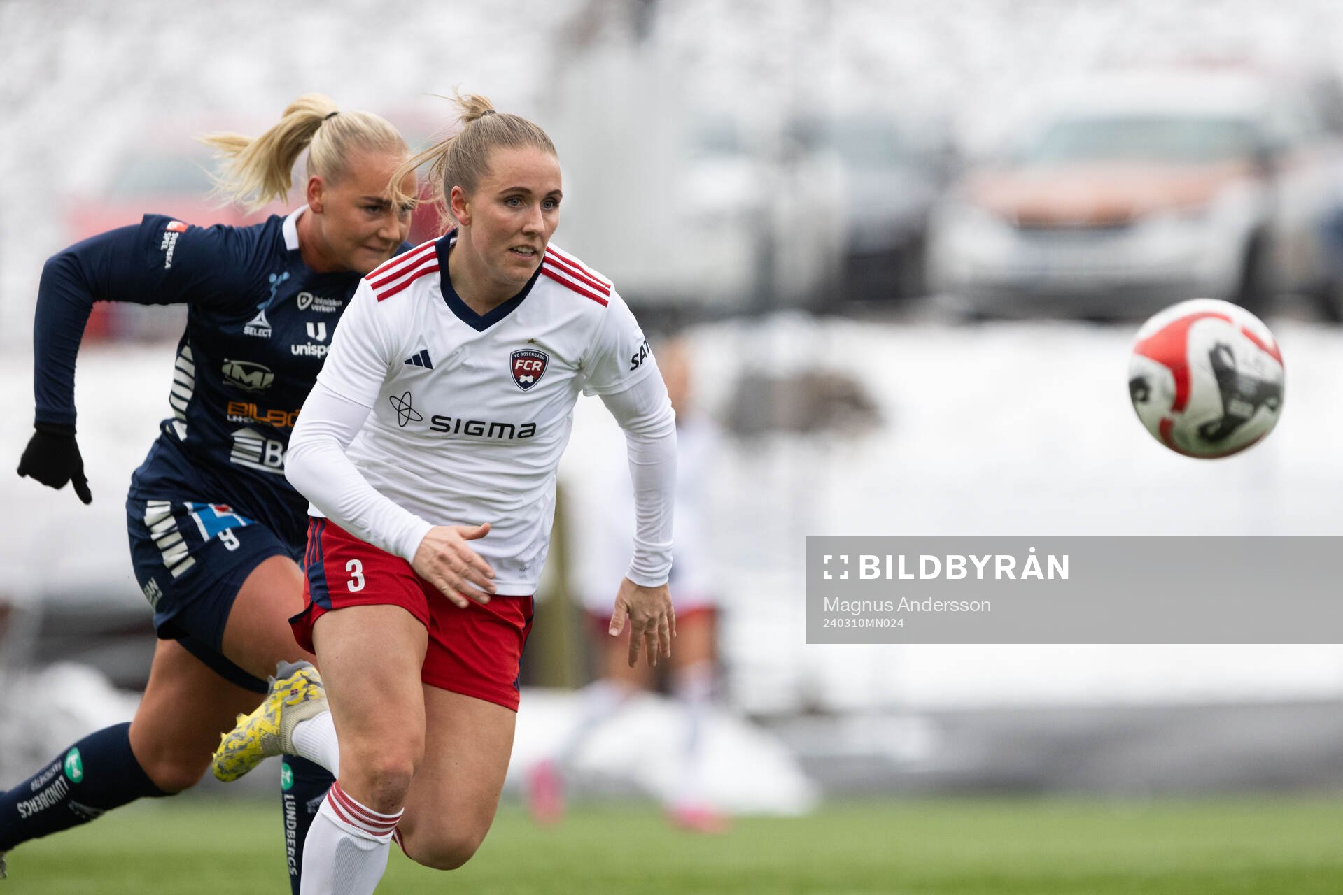 Linköpings Cathinka Tandberg och FC Rosengårds Gudrun