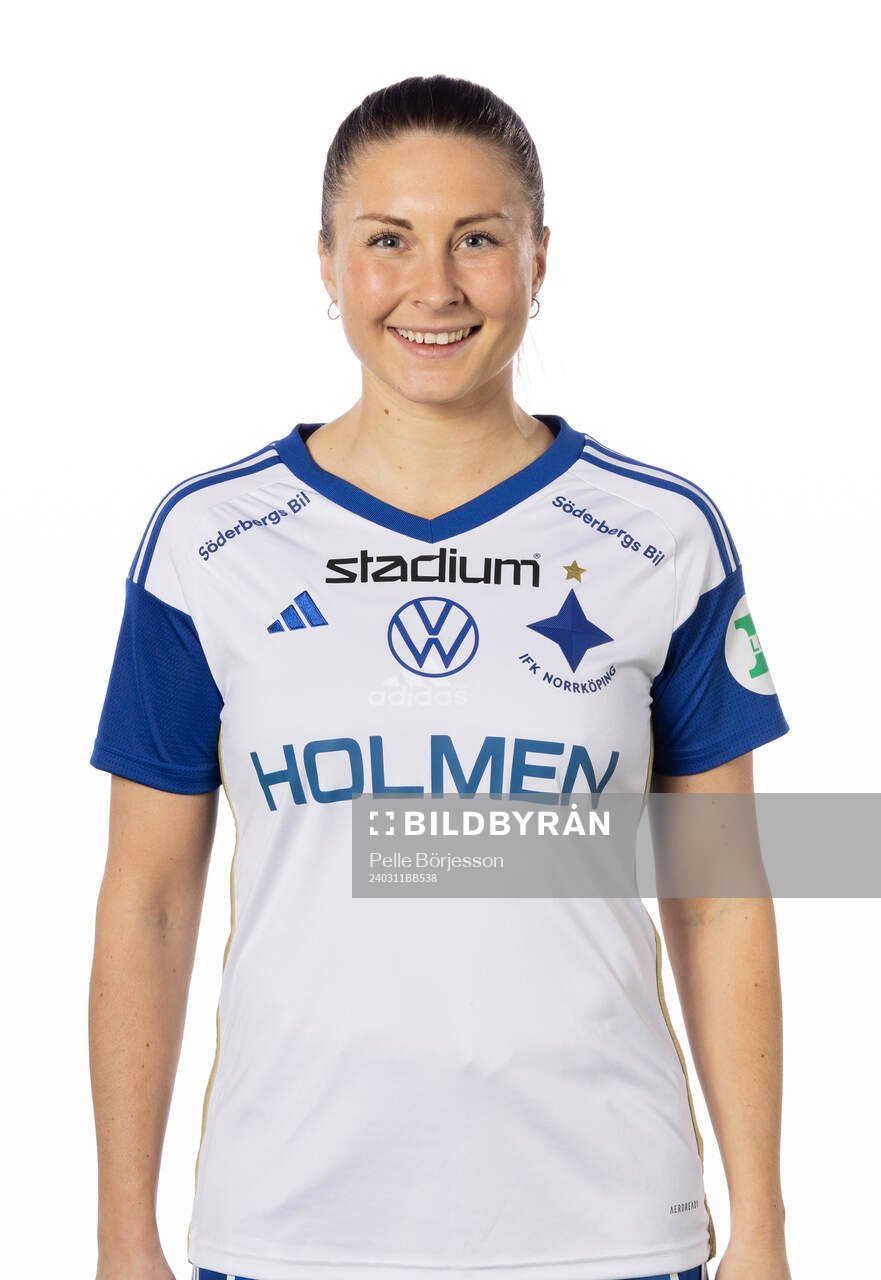 Norrköpings Fanny Andersson poserar för ett porträtt den 11 mars 2024 i Norrköping.