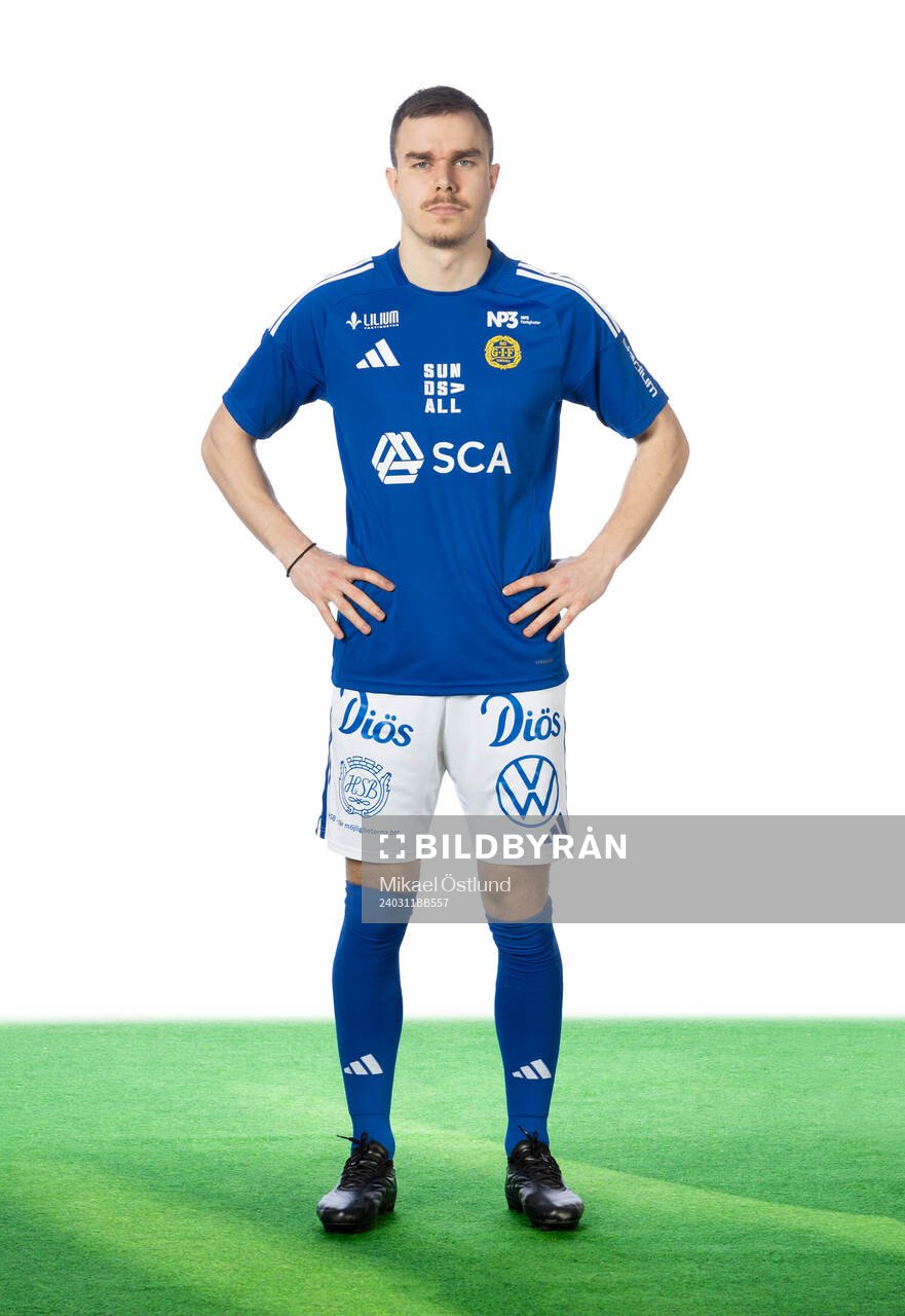 Sundsvalls Dusan Jajic poserar för ett porträtt den 11 mars 2024 i Sundsvall.