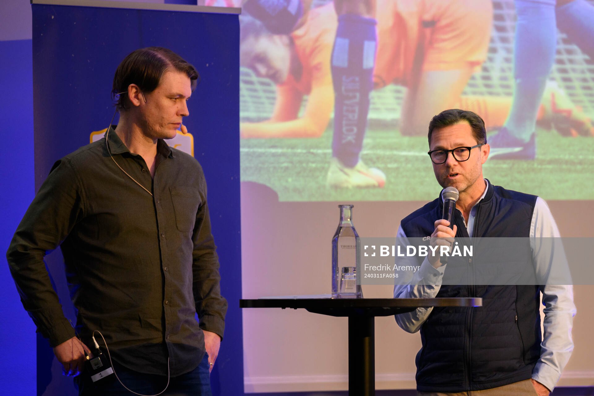 Teknisk direktör Ola Larsson och Sportchef Dam, Peter