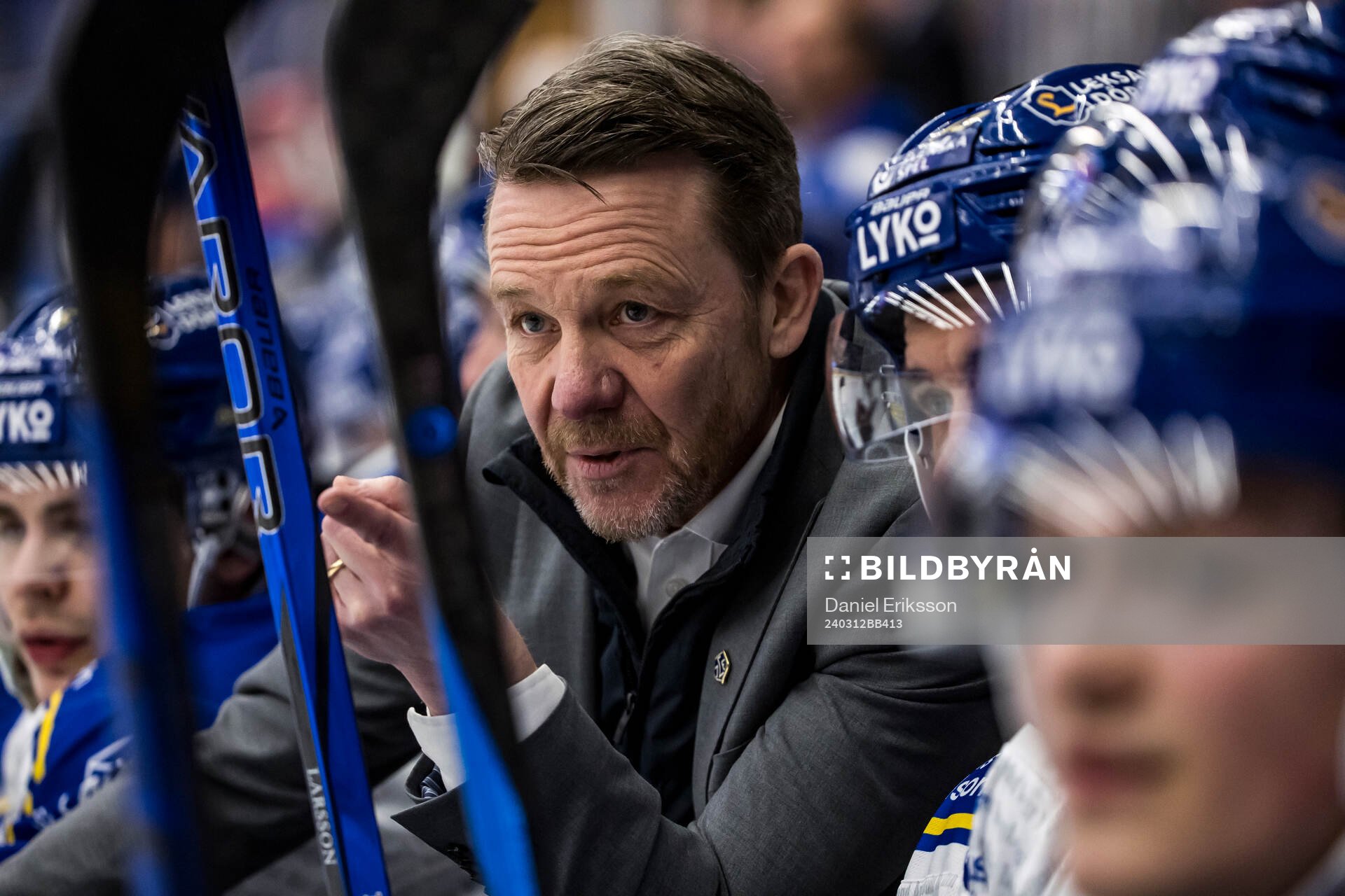 Leksands tränare Charles Berglund