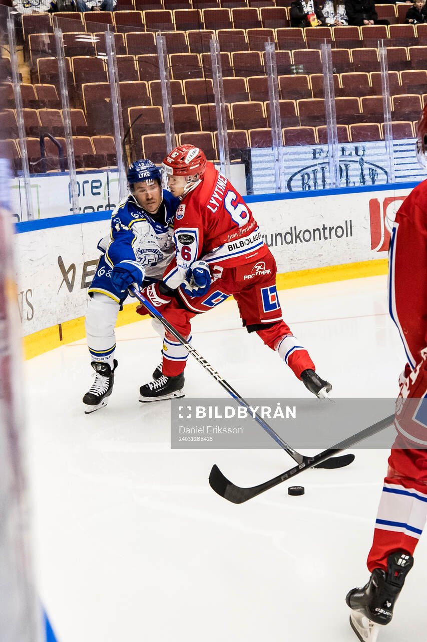 Leksands Jon Knuts och Timrås Joonas Lyytinen