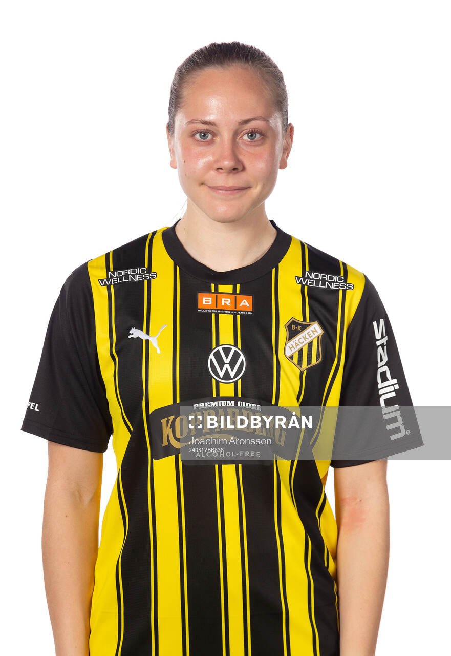Häckens Alice Bergström poserar för ett porträtt den 12 mars 2024 i Göteborg.