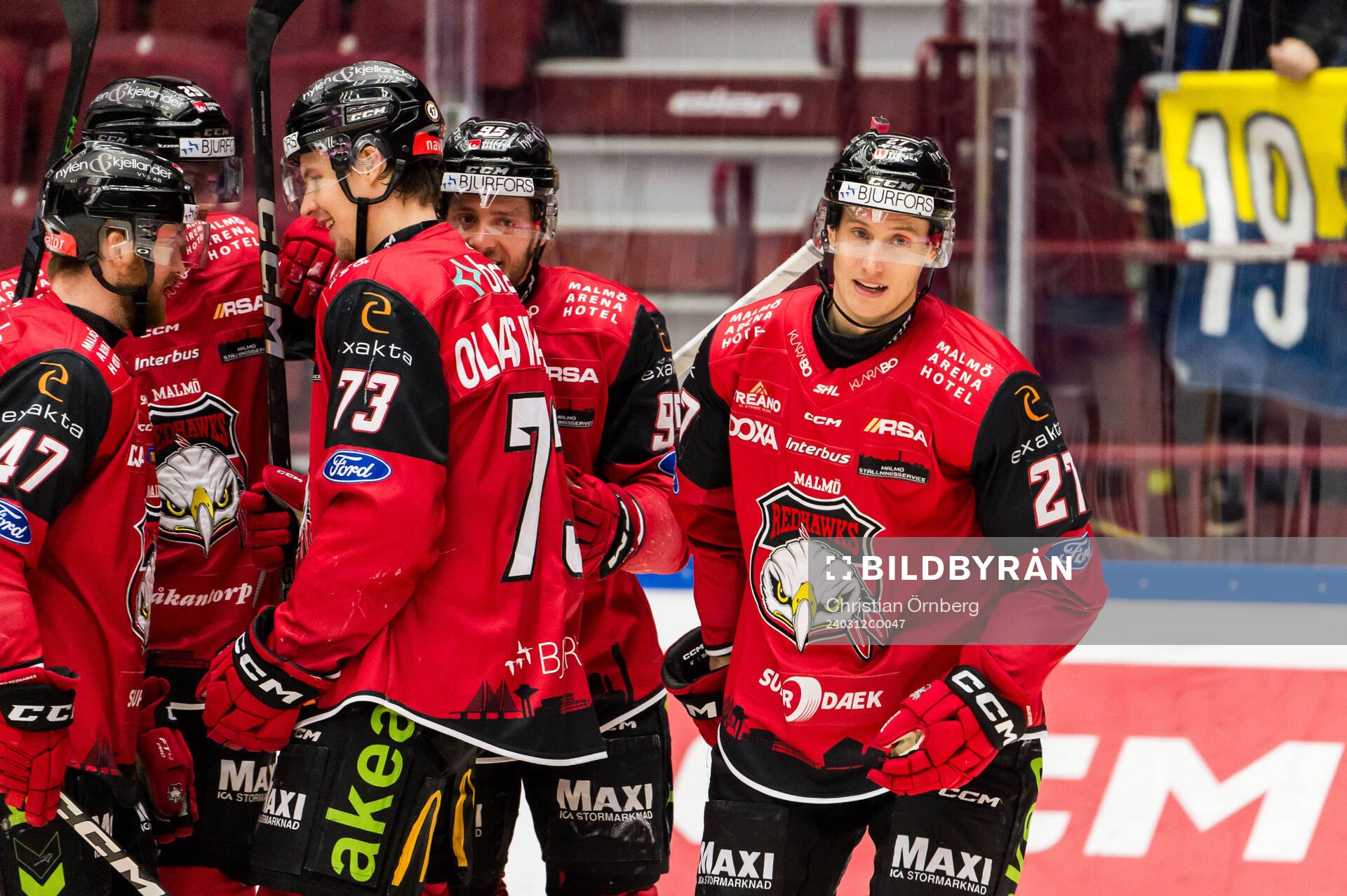Malmö Redhawks Robin Alvarez jublar