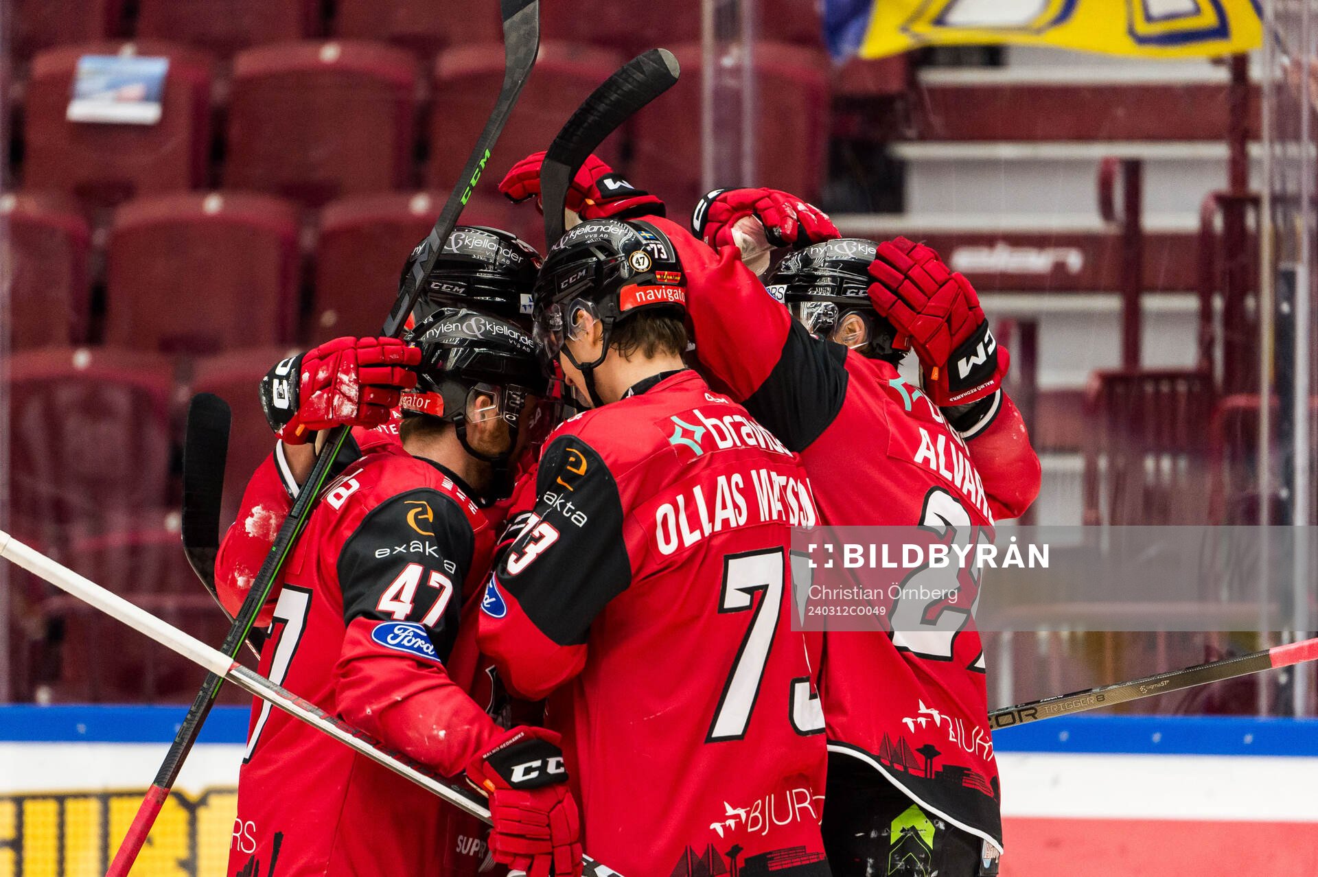 Malmö Redhawks Robin Alvarez jublar