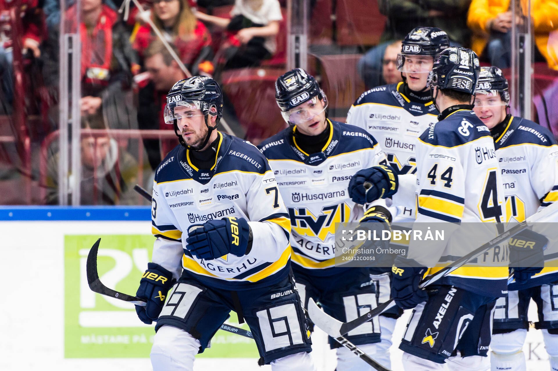 HV71s Nicholas Shore jublar
