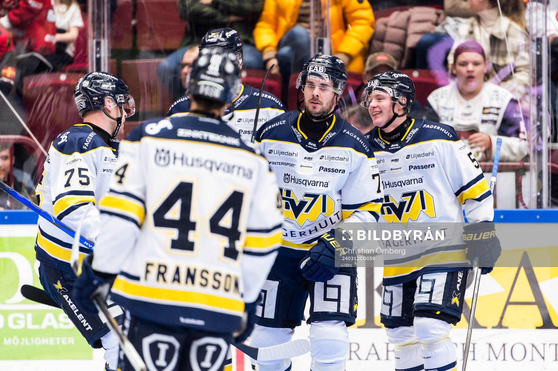 HV71s Nicholas Shore jublar