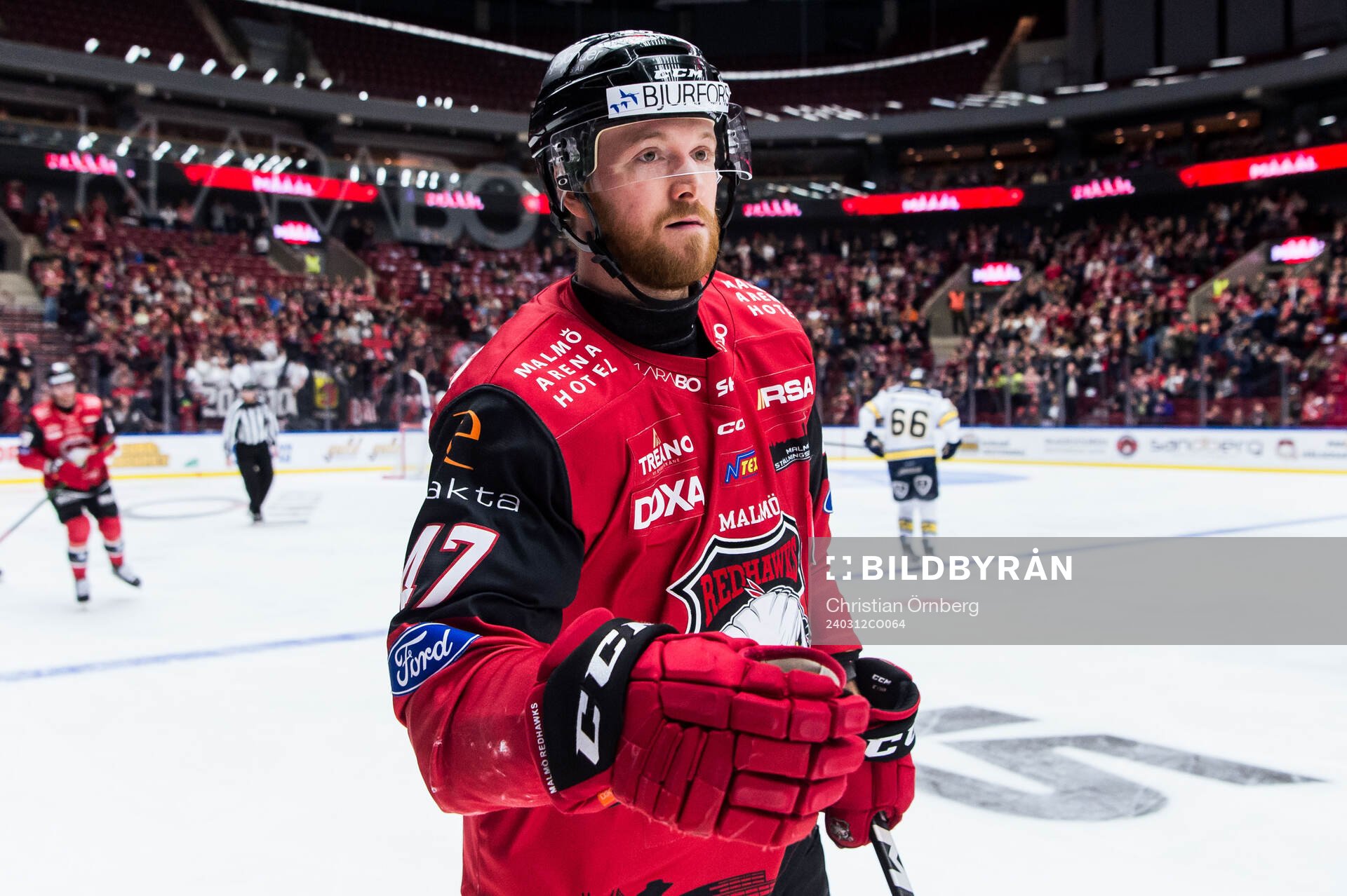 Malmö Redhawks Joakim Ryan jublar