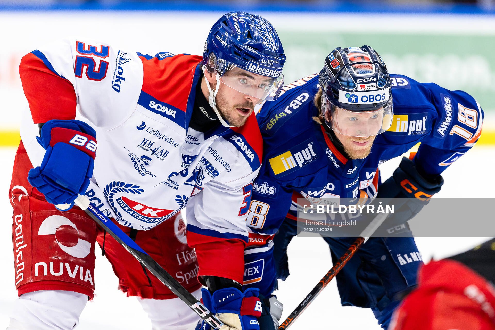 Oskarshamns Oscar Engsund och Växjös Marcus Sylvegård