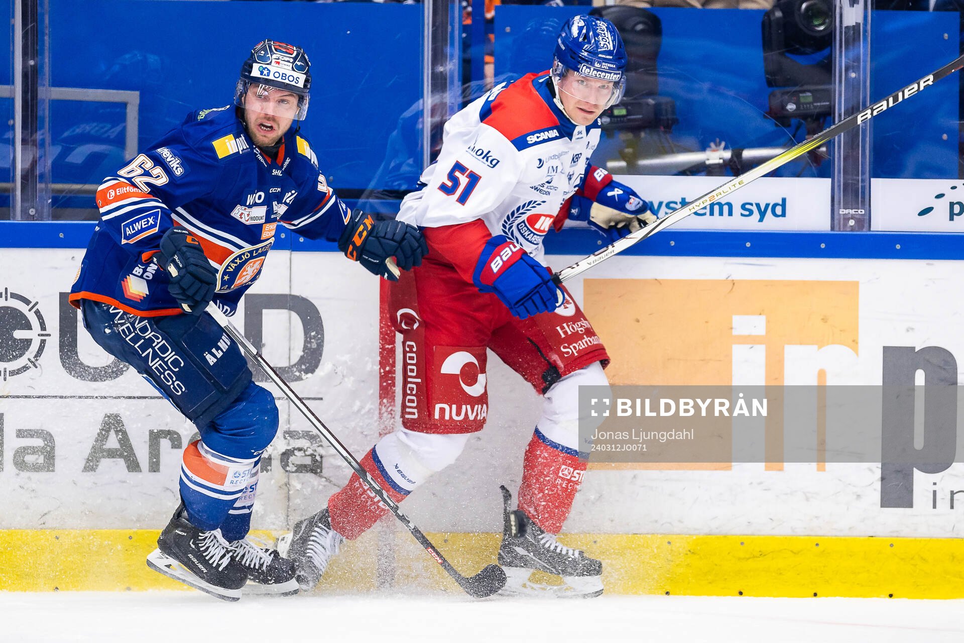 Växjös Manuel Ågren och Oskarshamns Markus Nenonen