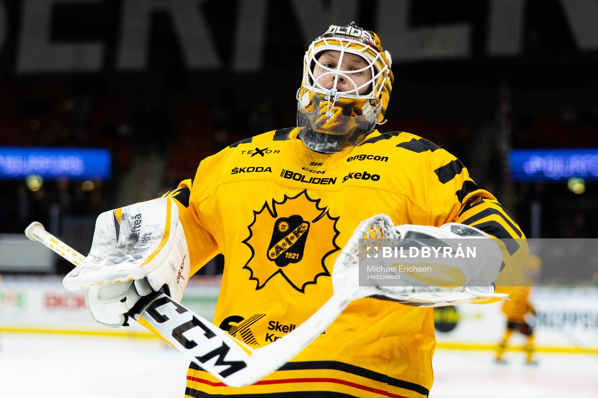 Skellefteås målvakt Linus Söderström