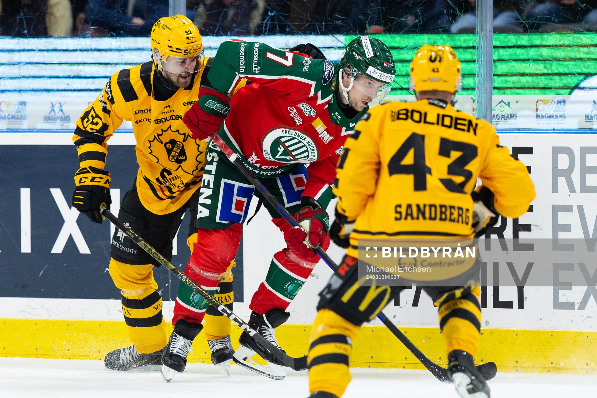 Skellefteås Arvid Lundberg och Frölundas Henrik Tömmernes