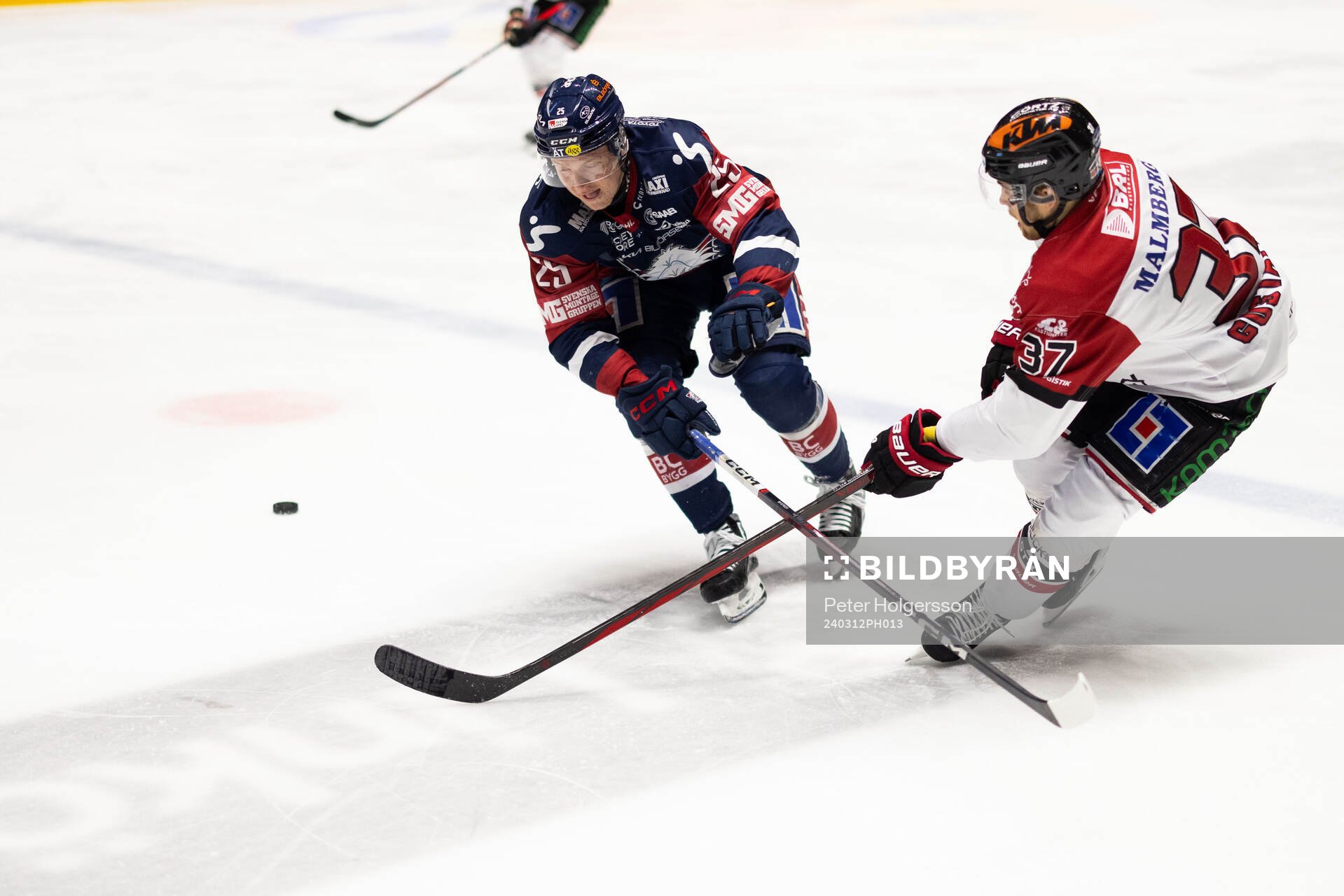 Linköpings Filip Bystedt och Örebros Glenn Gustafsson