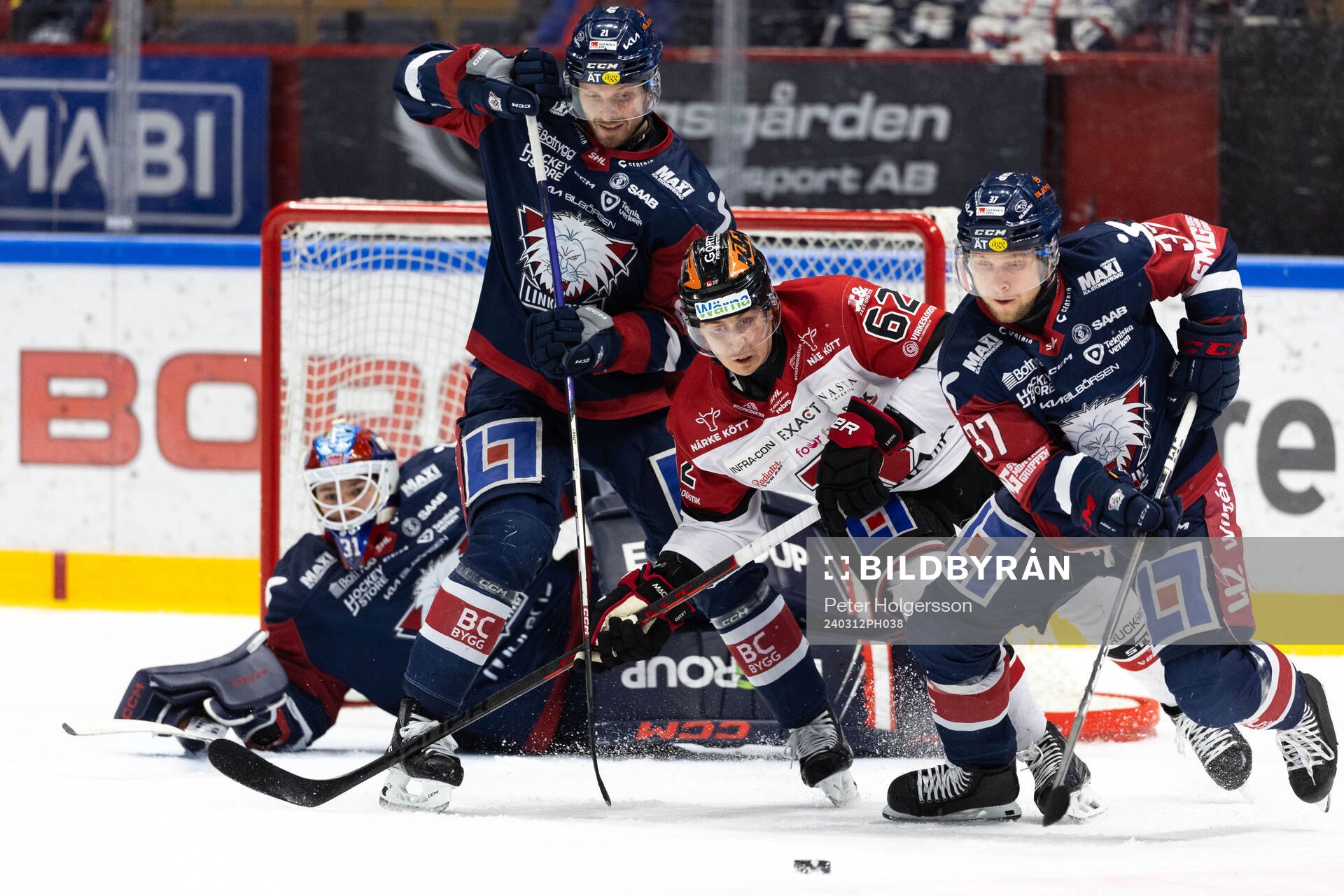 Linköpings Christoffer Ehn och Jesper Pettersson mot