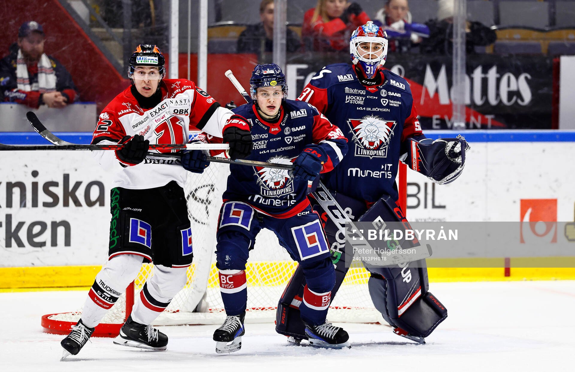 Örebros Robert Leino, Linköpings Mattias Hävelid och