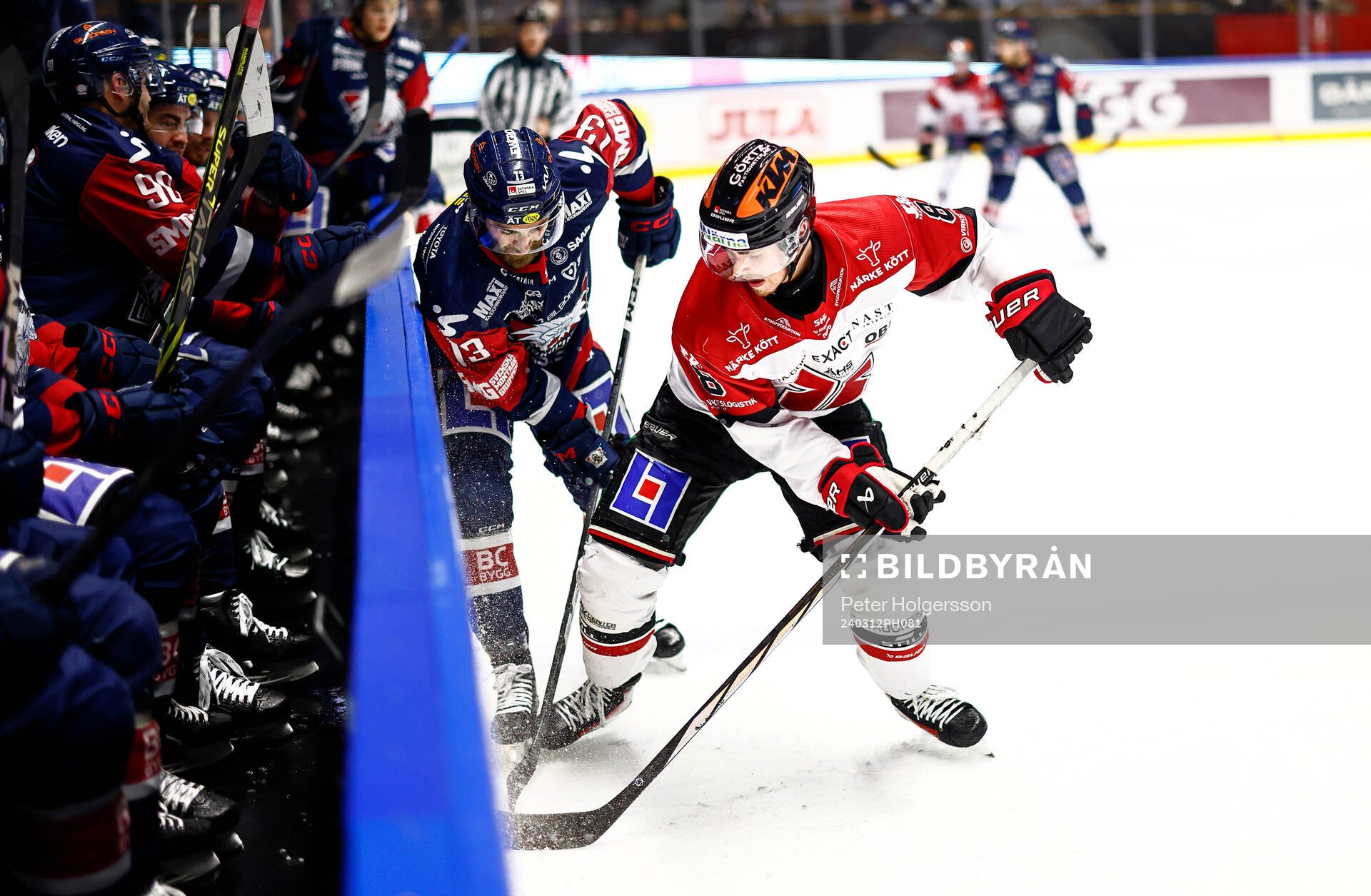 Linköpings Anthony Greco och Örebros Samuel Johannesson