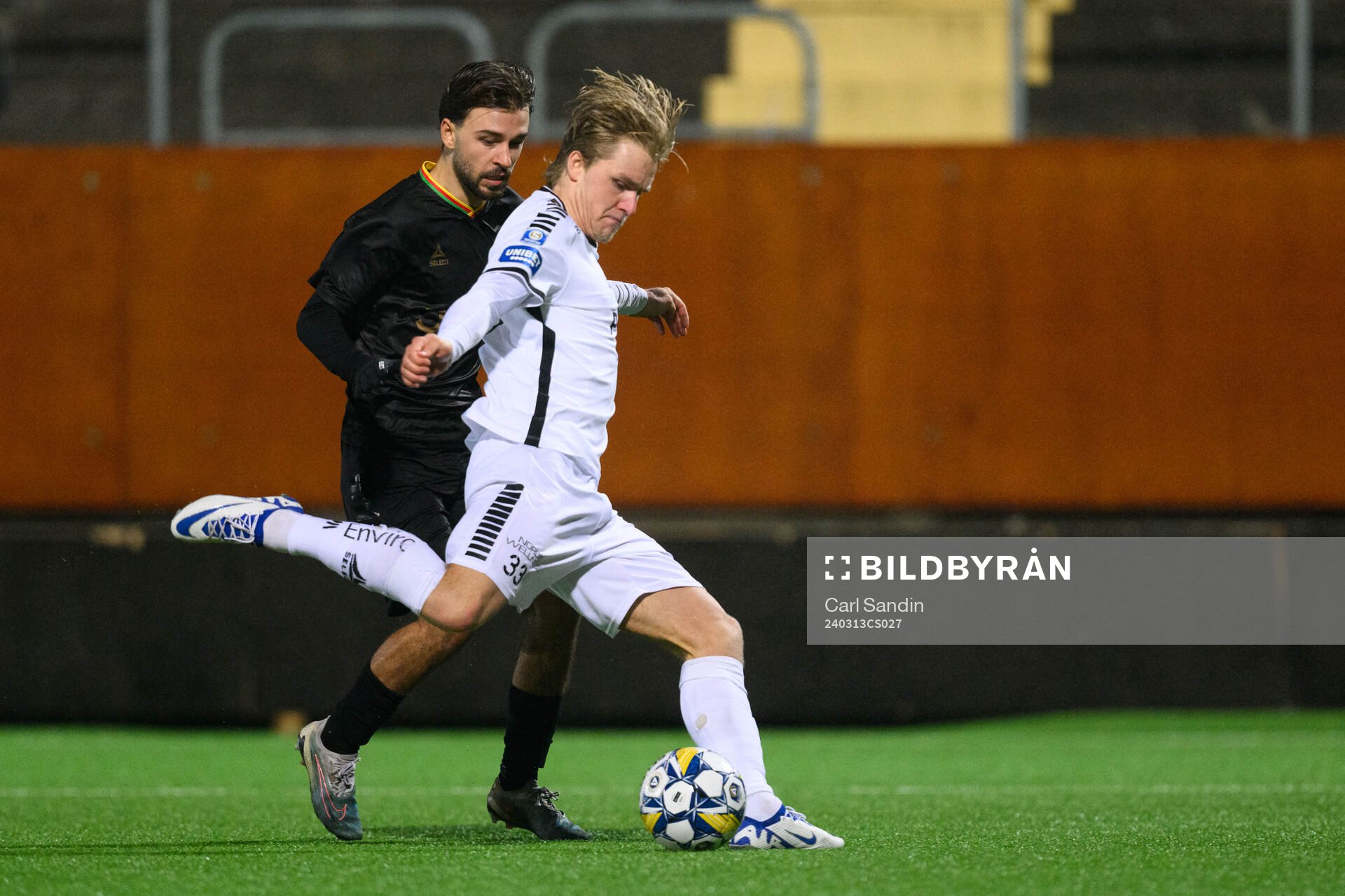 GAISs Edvin Becirovic och Utsiktens Sebastian Lagerlund