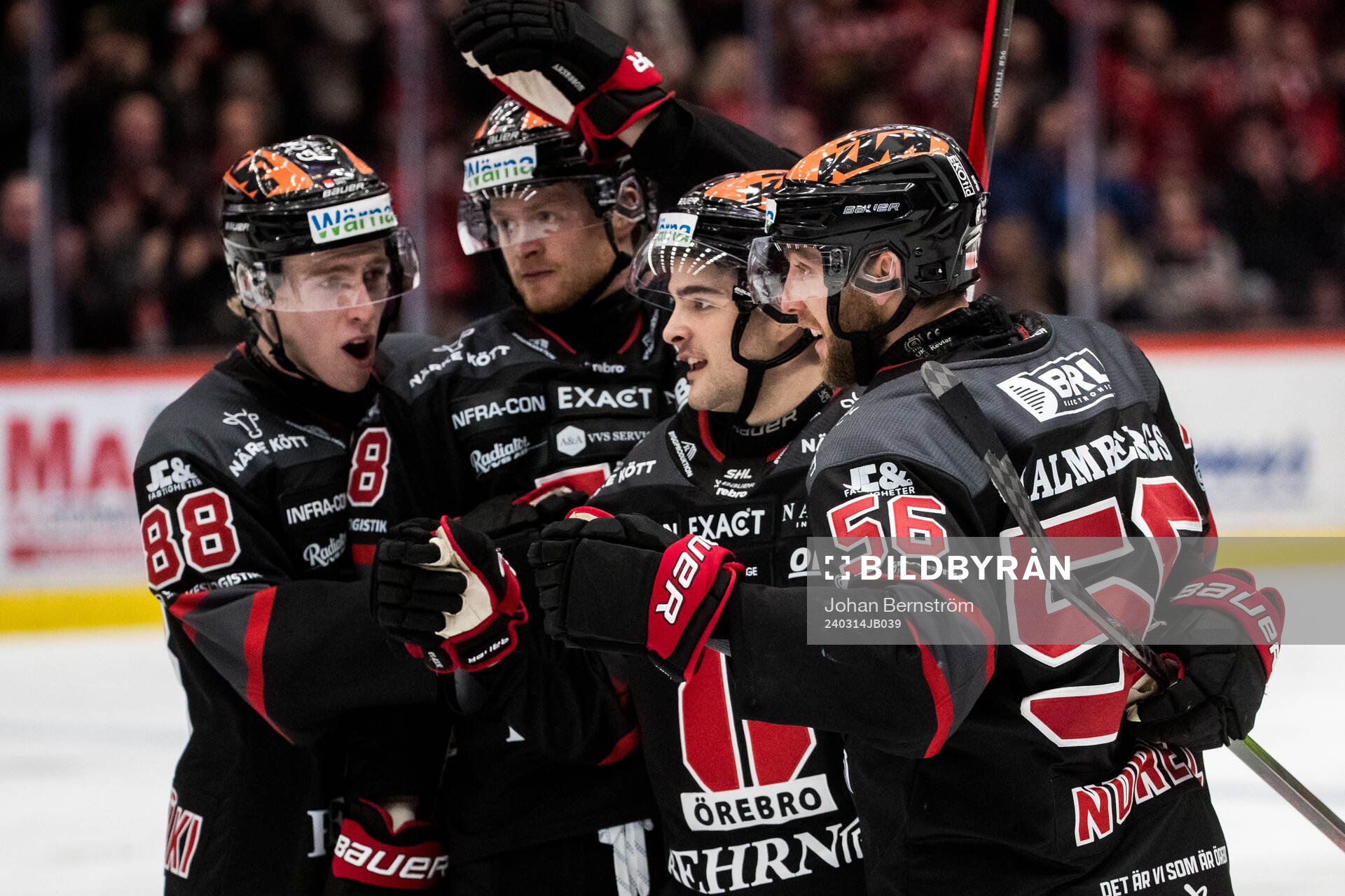 Örebros Danick Martel jublar