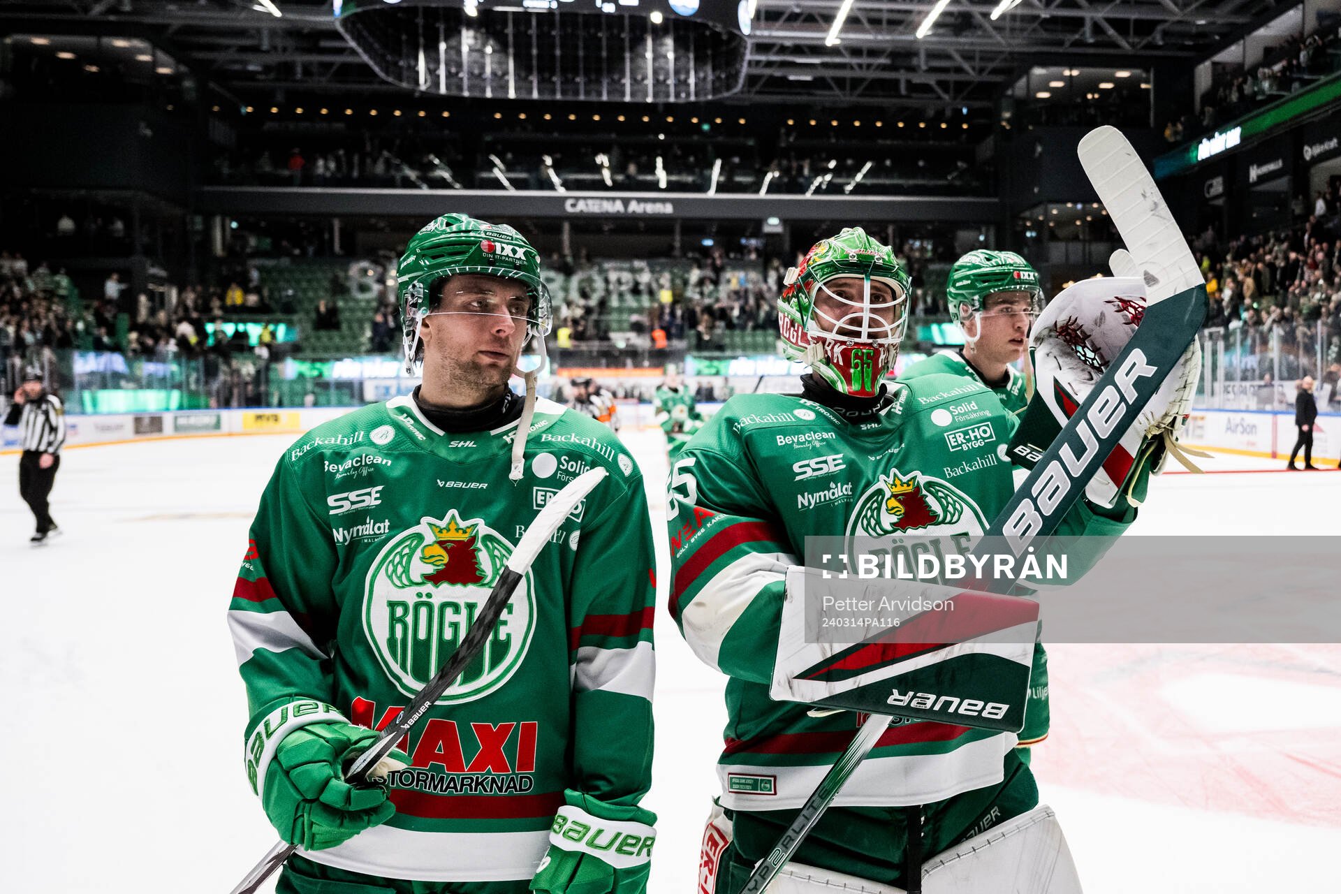 Rögles Daniel Zaar och Christoffer Rifalk jublar