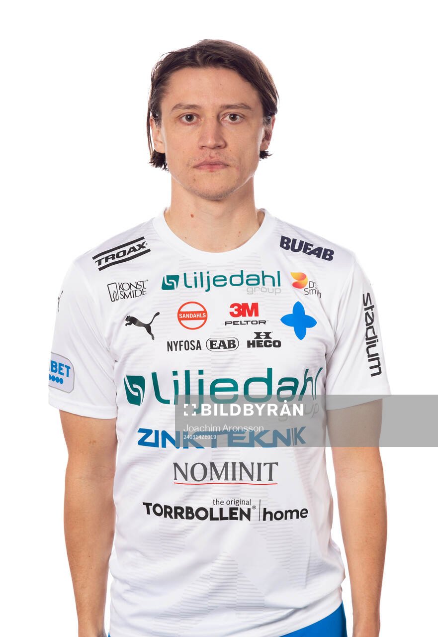 Värnamos Simon Thern poserar för ett porträtt den 14 mars 2024 i Värnamo.