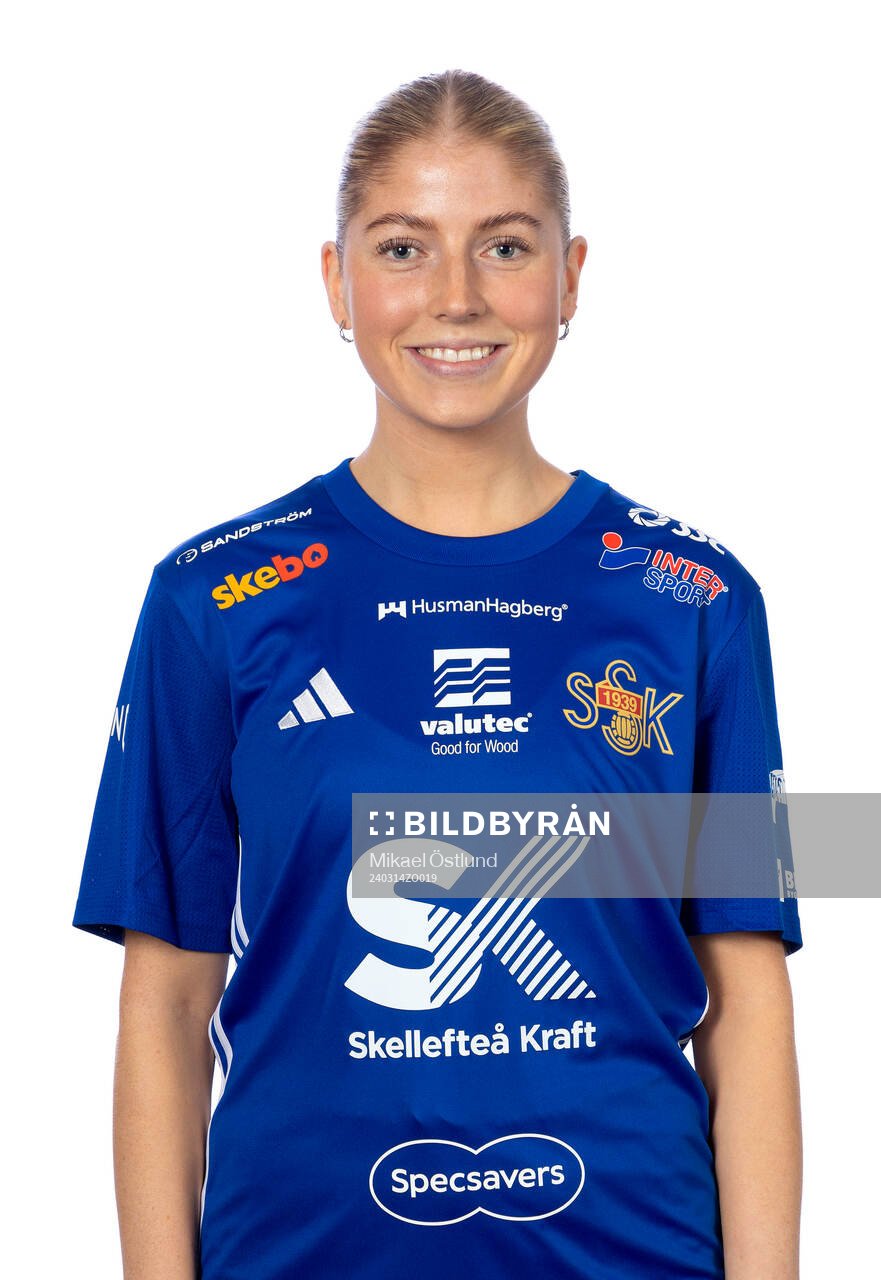 Sunnanås Tilda Sahlman poserar för ett porträtt den 14 mars 2024 i Skellefteå.