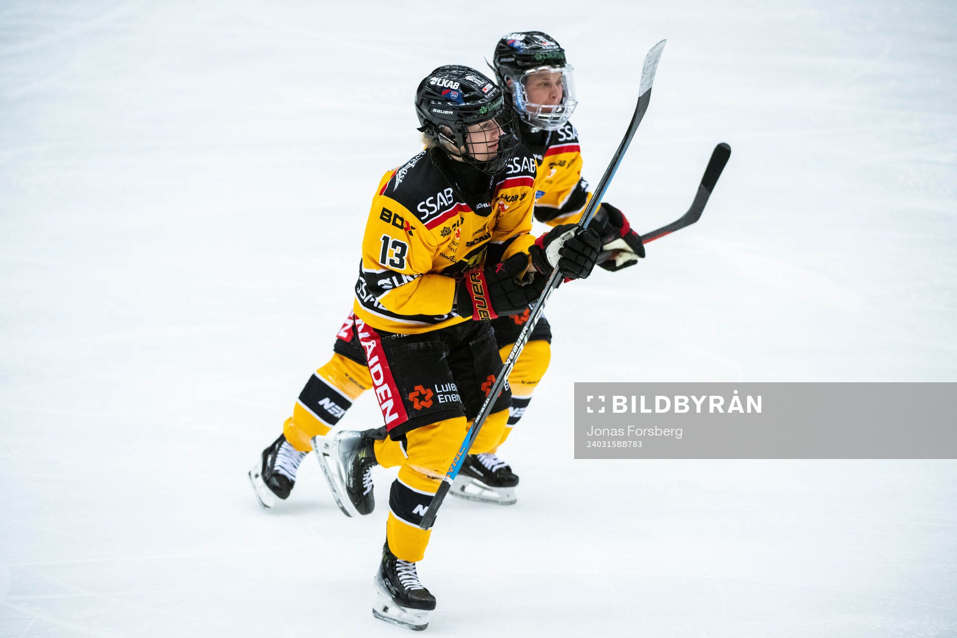 Luleås Jenna Pirttijärvi jublar