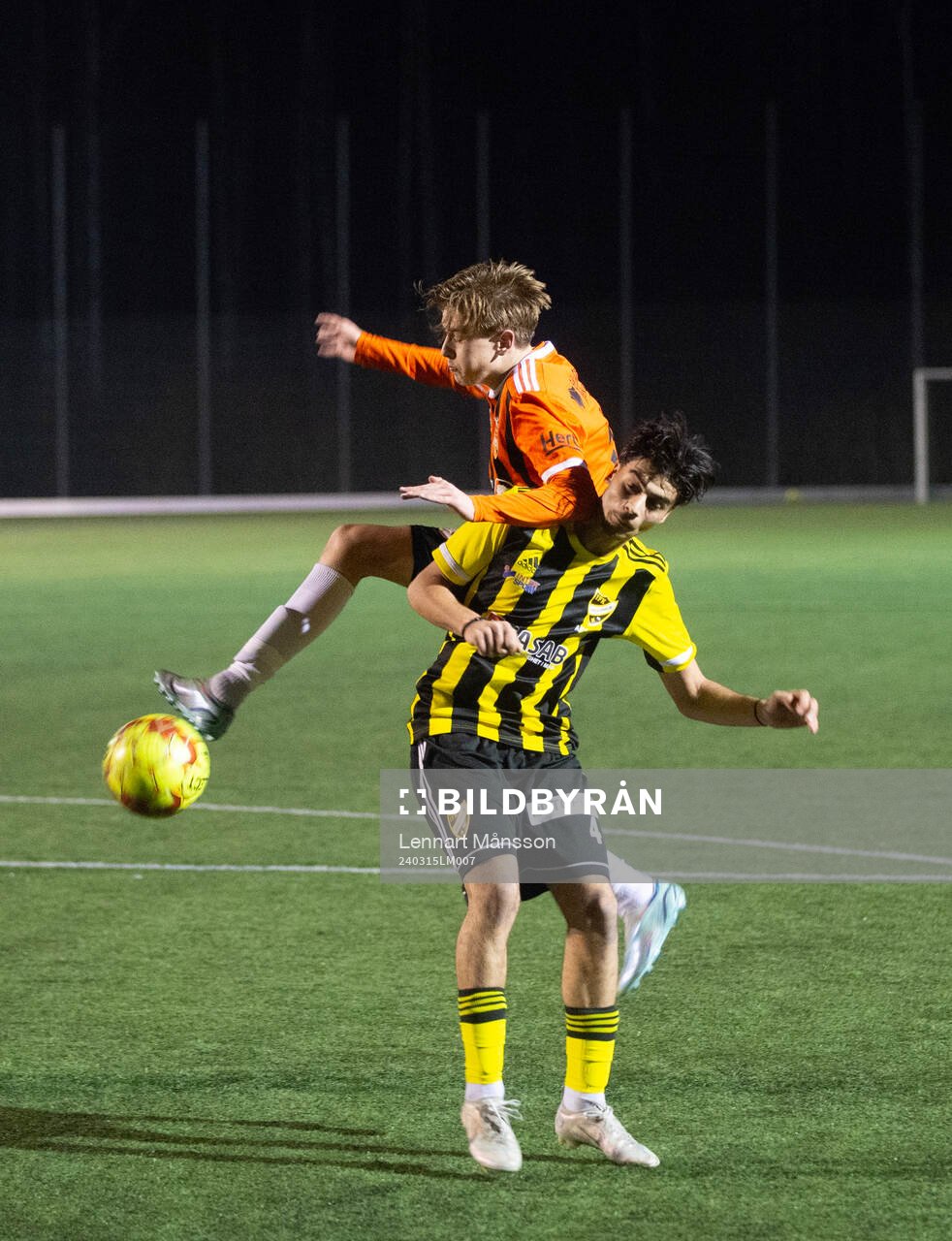 i matchen i DM för juniorer U19 mellan IFK Hässleholm och