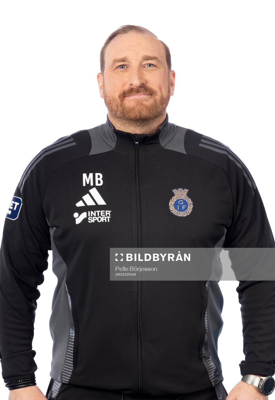Gefles tränare Mikael Bengtsson poserar för ett porträtt den 15 mars 2024 i Gävle.