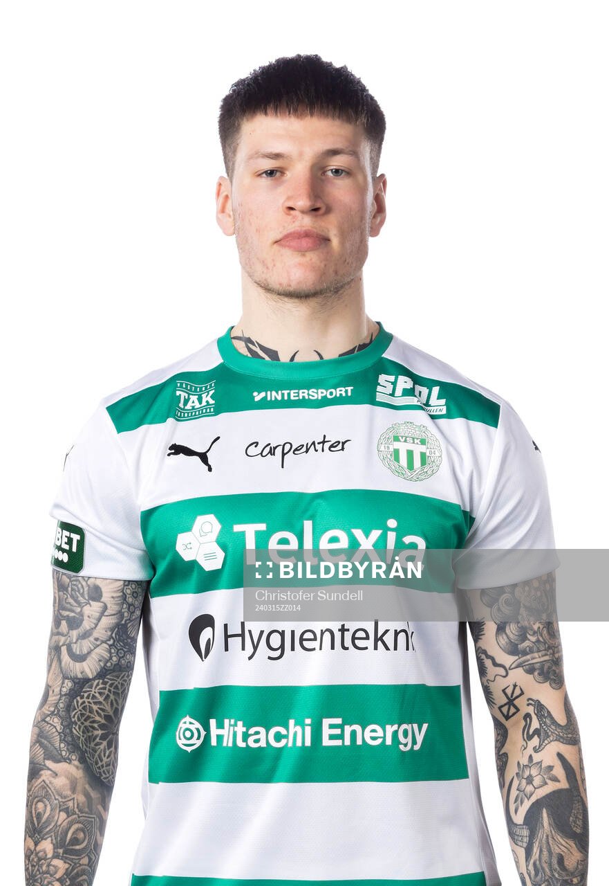 Västerås Isak Jönsson poserar för ett porträtt den 15 mars 2024 i Västerås.