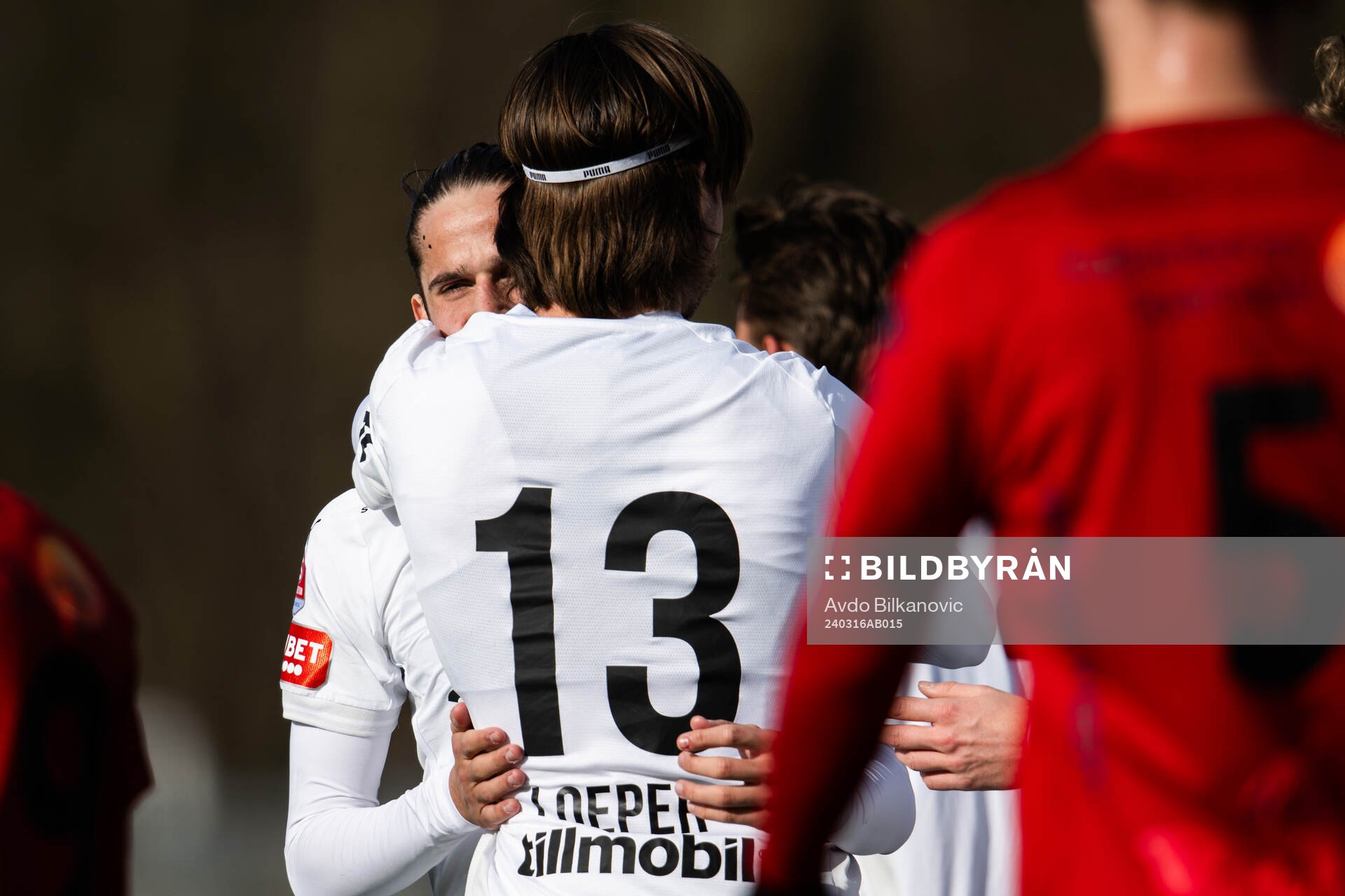 Helsingborgs Ervin Gigovic och Wilhelm Loeper jublar