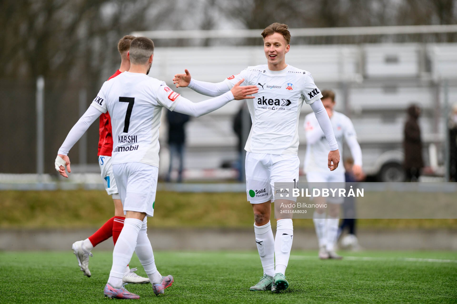 Helsingborgs Lukas Kjellnäs jublar