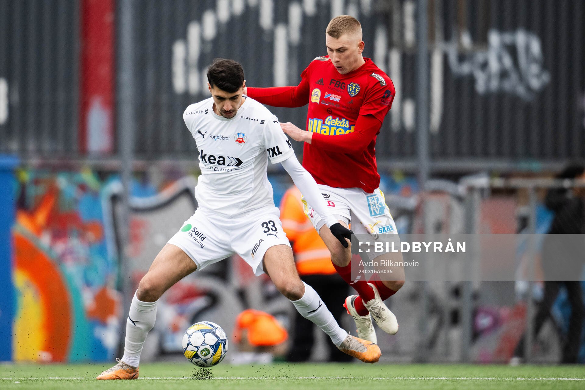 Helsingborgs Amar Muhsin och Falkenbergs Gabriel Johansson