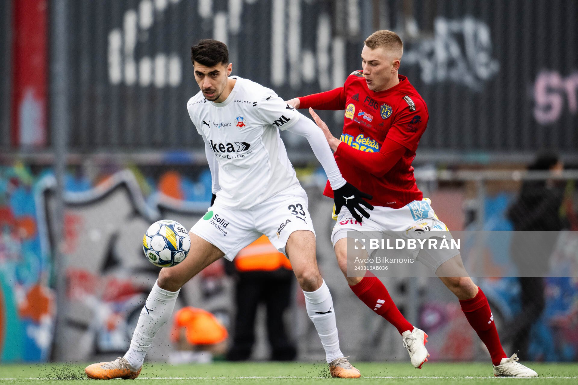 Helsingborgs Amar Muhsin och Falkenbergs Gabriel Johansson