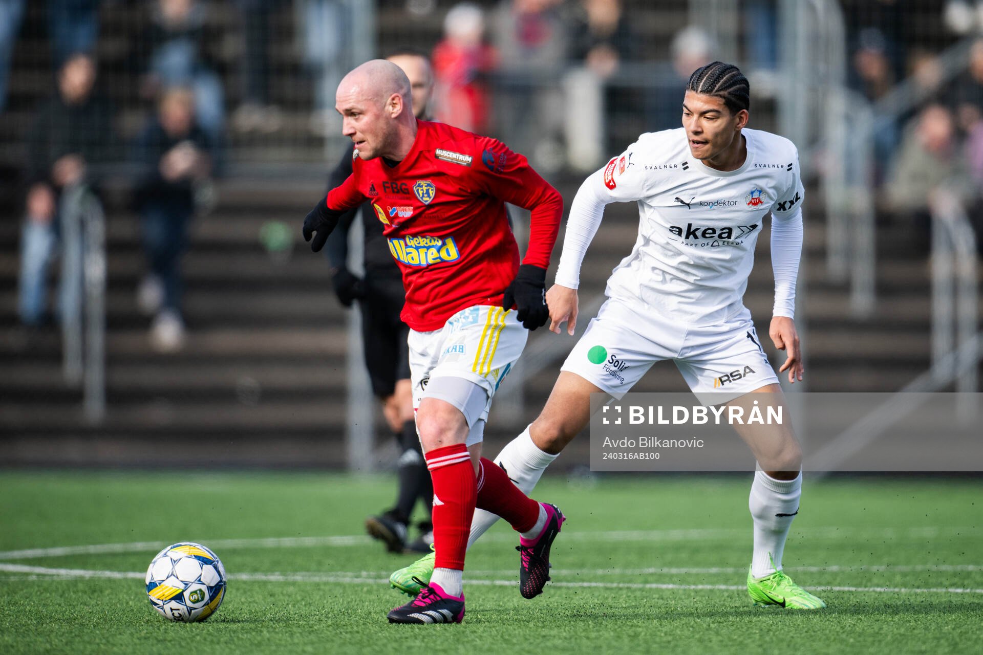 Helsingborgs Milan Silva Rasmussen  och Falkenbergs
