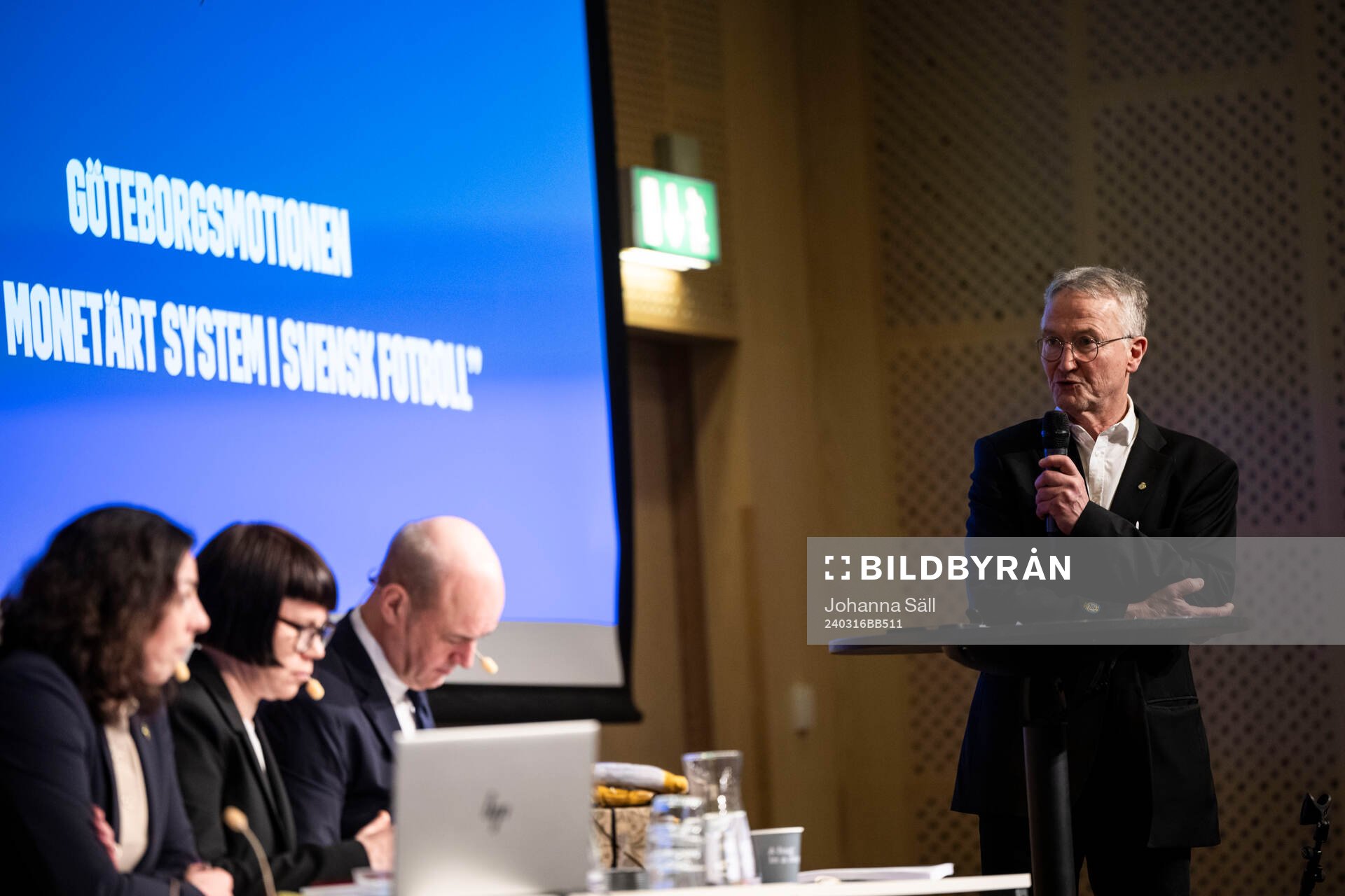 Ulf Carlsson, Göteborgs FF, under Svenska Fotbollförbundets årsmöte den 16 mars 2024 i Stockholm. 