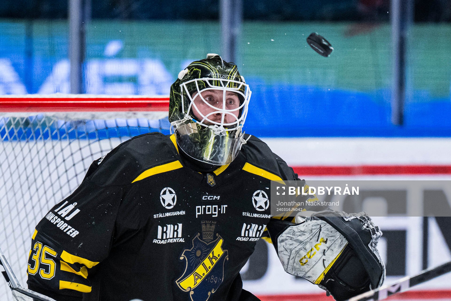 AIKs målvakt Antoine Bibeau