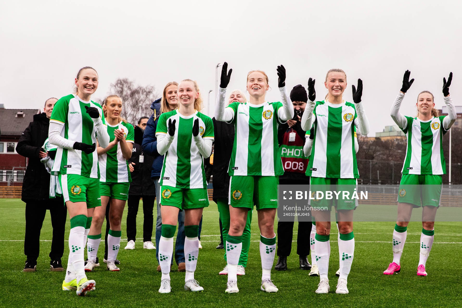 Hammarbys Vilde Hasund, Emilie Joramo, Julie Blakstad och