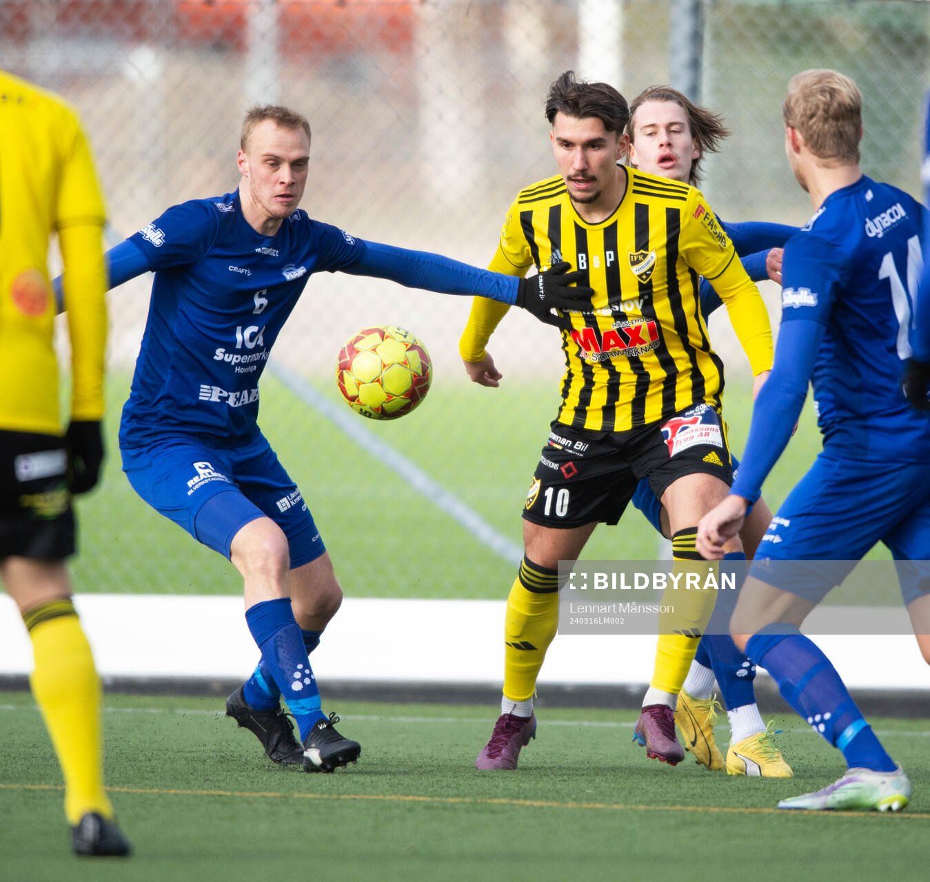 IFK Hässleholms Alen Zahirovic i träningsmatchen mellan