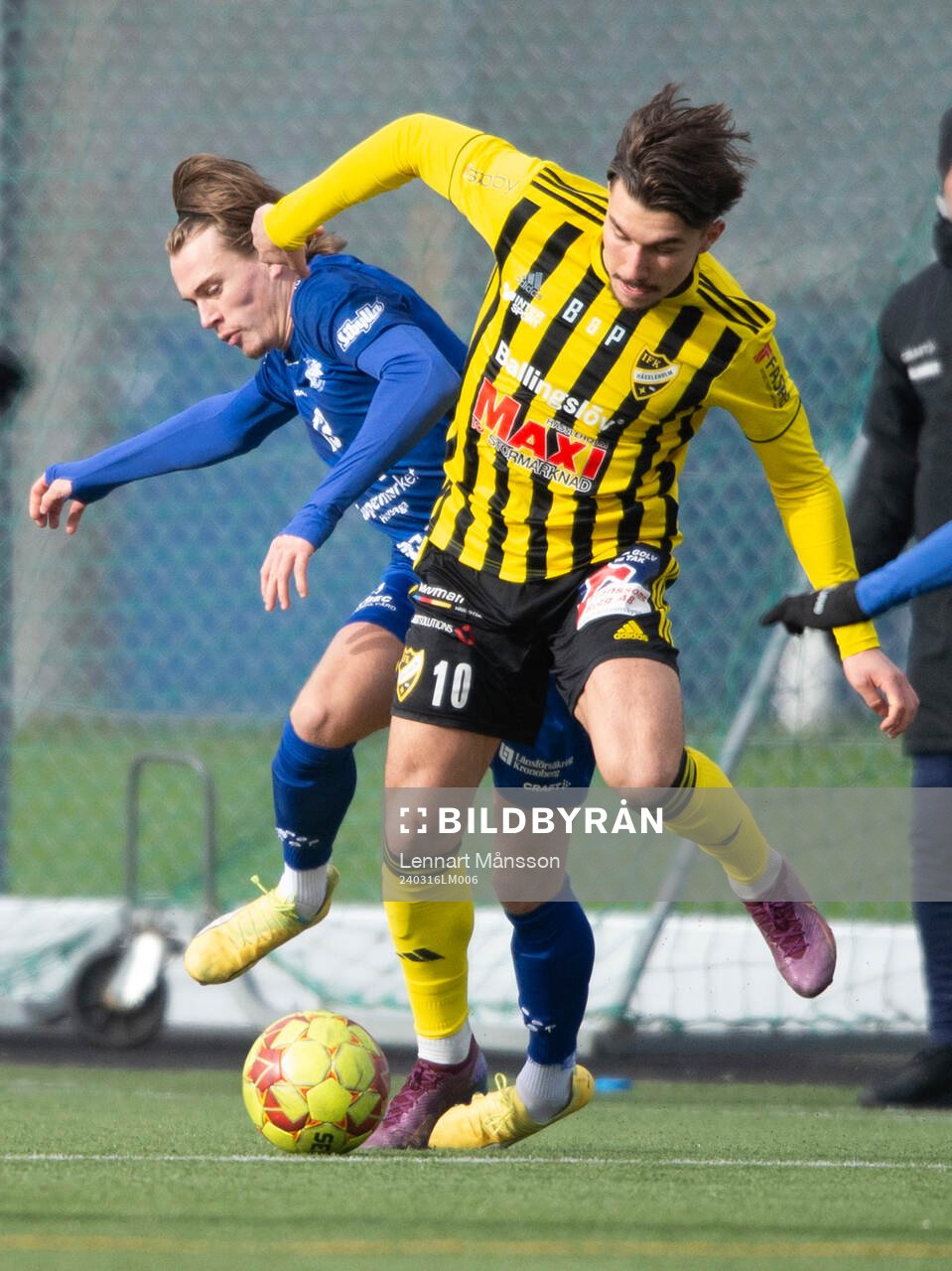 IFK Hässleholms Alen Zahirovic i träningsmatchen mellan