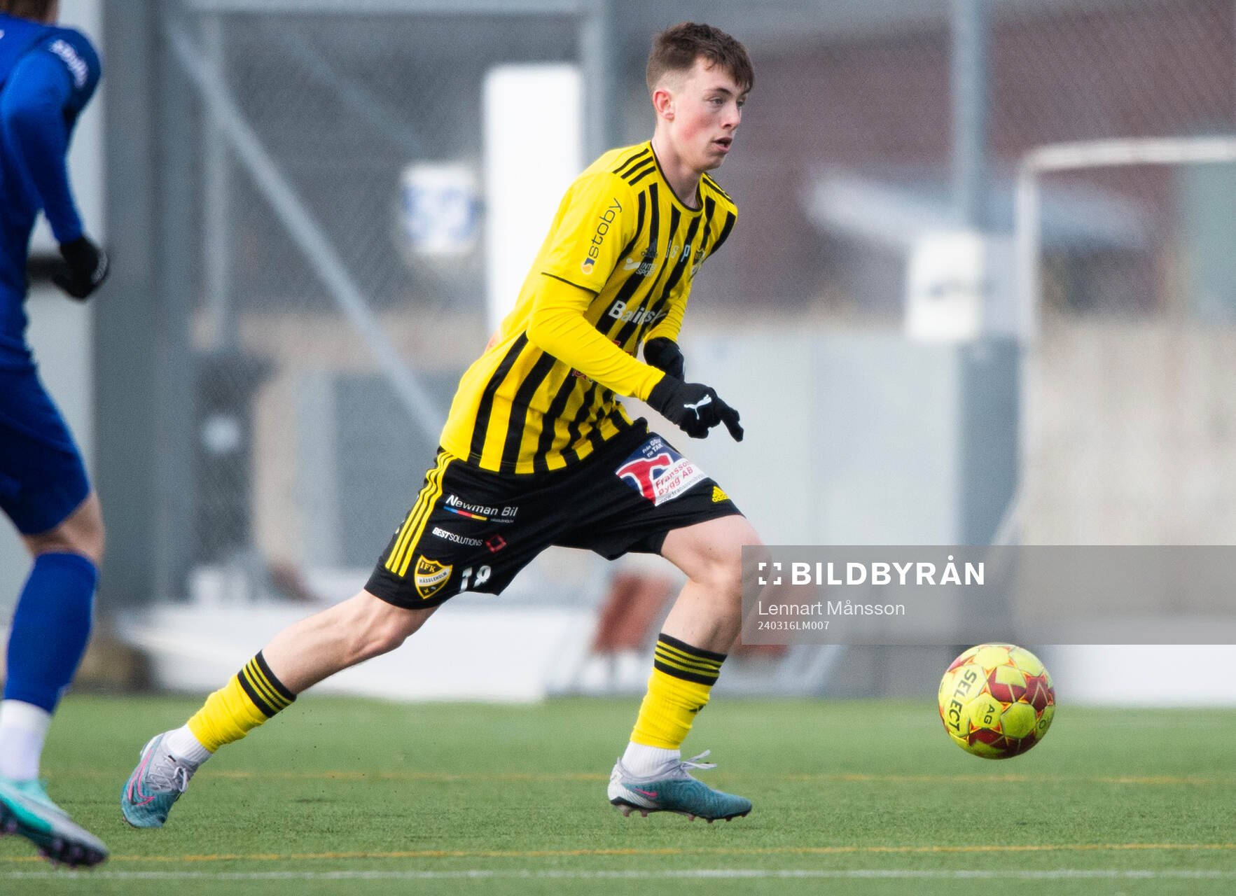 IFK Hässleholms Gustav Persson i träningsmatchen mellan