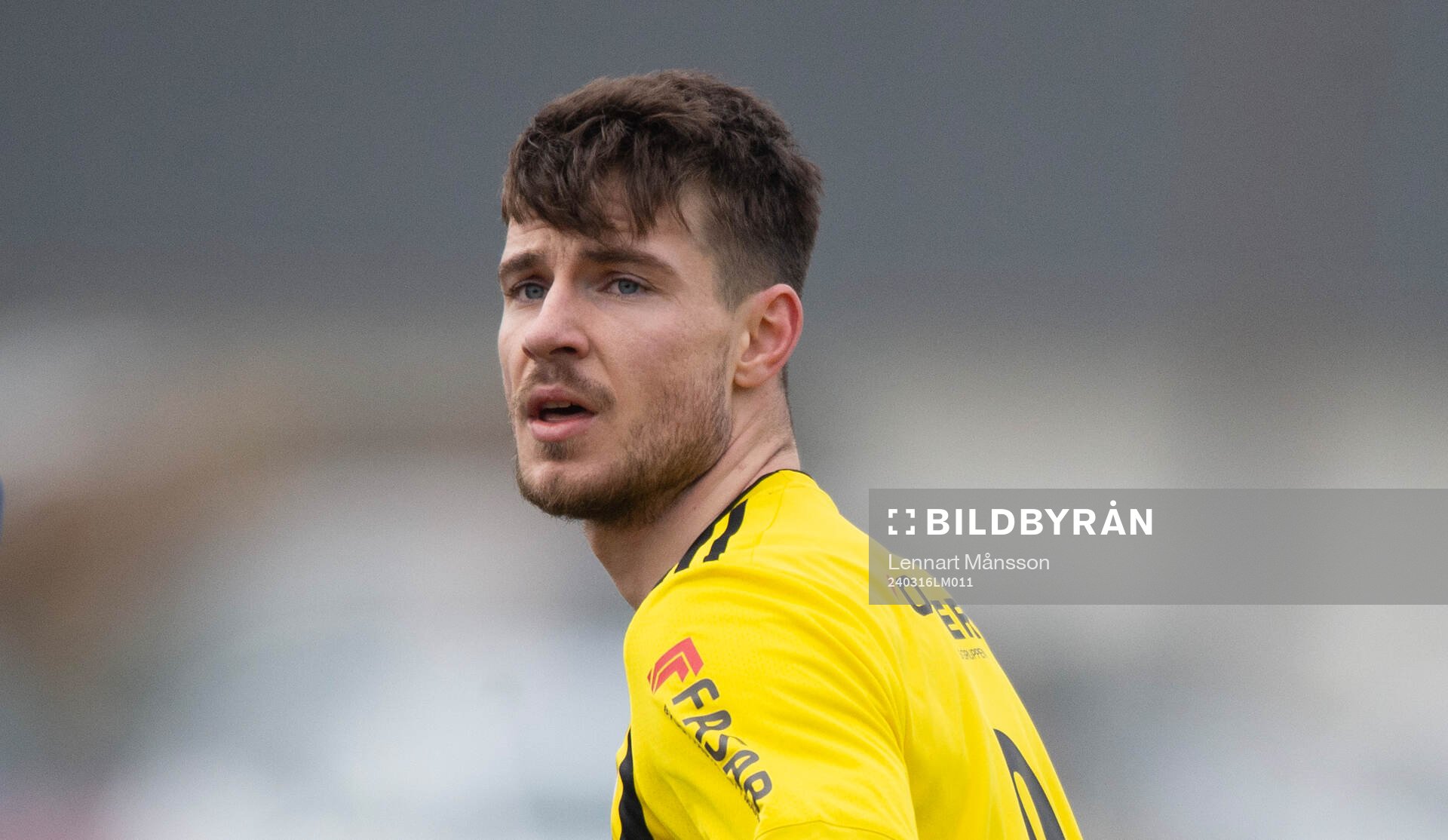 IFK Hässleholms Emil Voughan i träningsmatchen mellan IFK